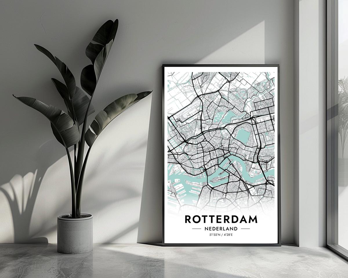 Rotterdam Blauw poster van 25 Artstreet