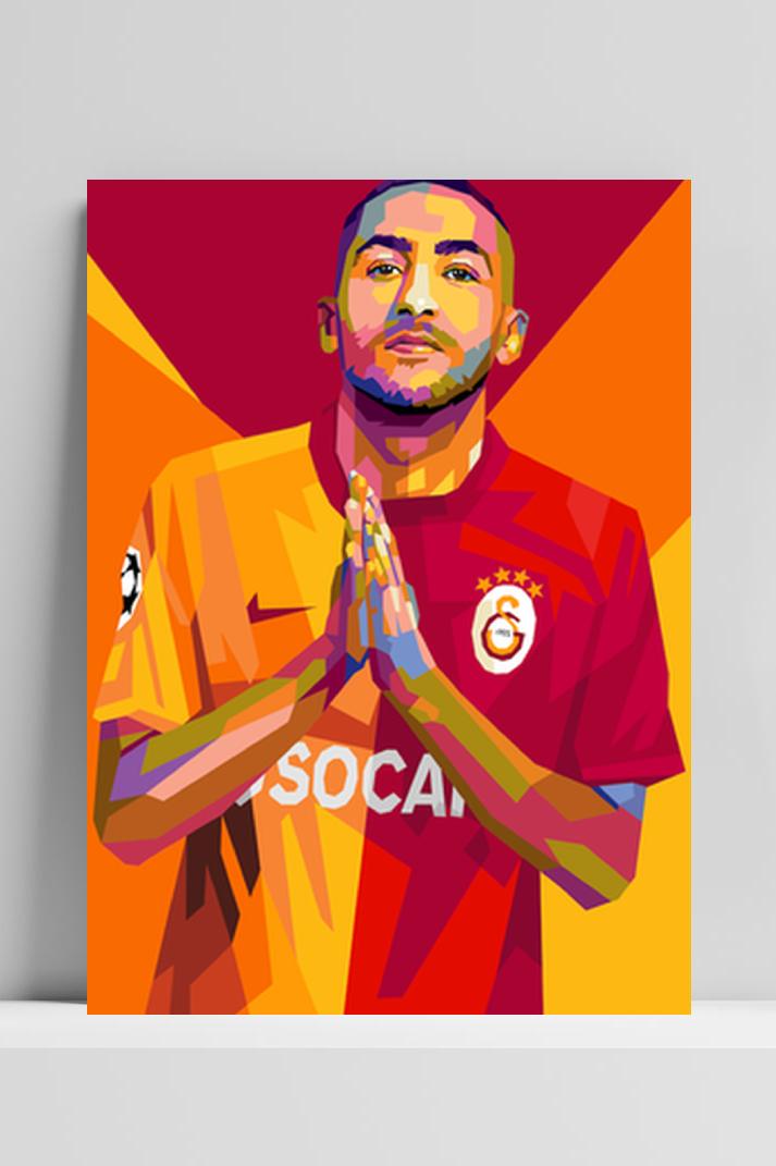 Ziyech Wpap op 3mm aluminium dibond