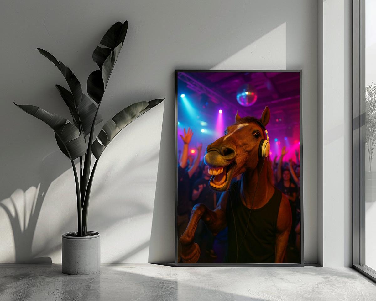 Horse DJ poster van 25 Artstreet