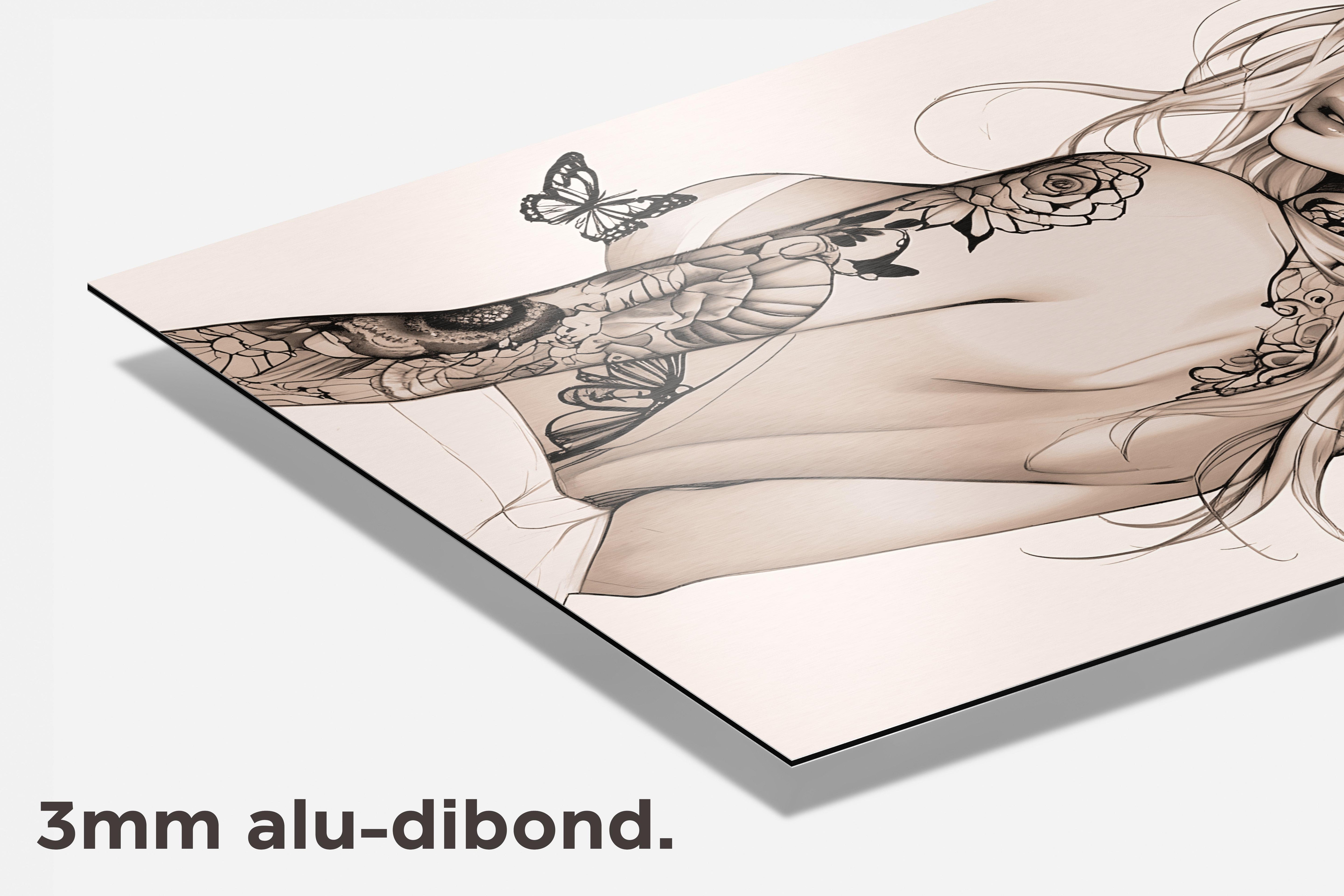 Vlinderkunst dibond detail