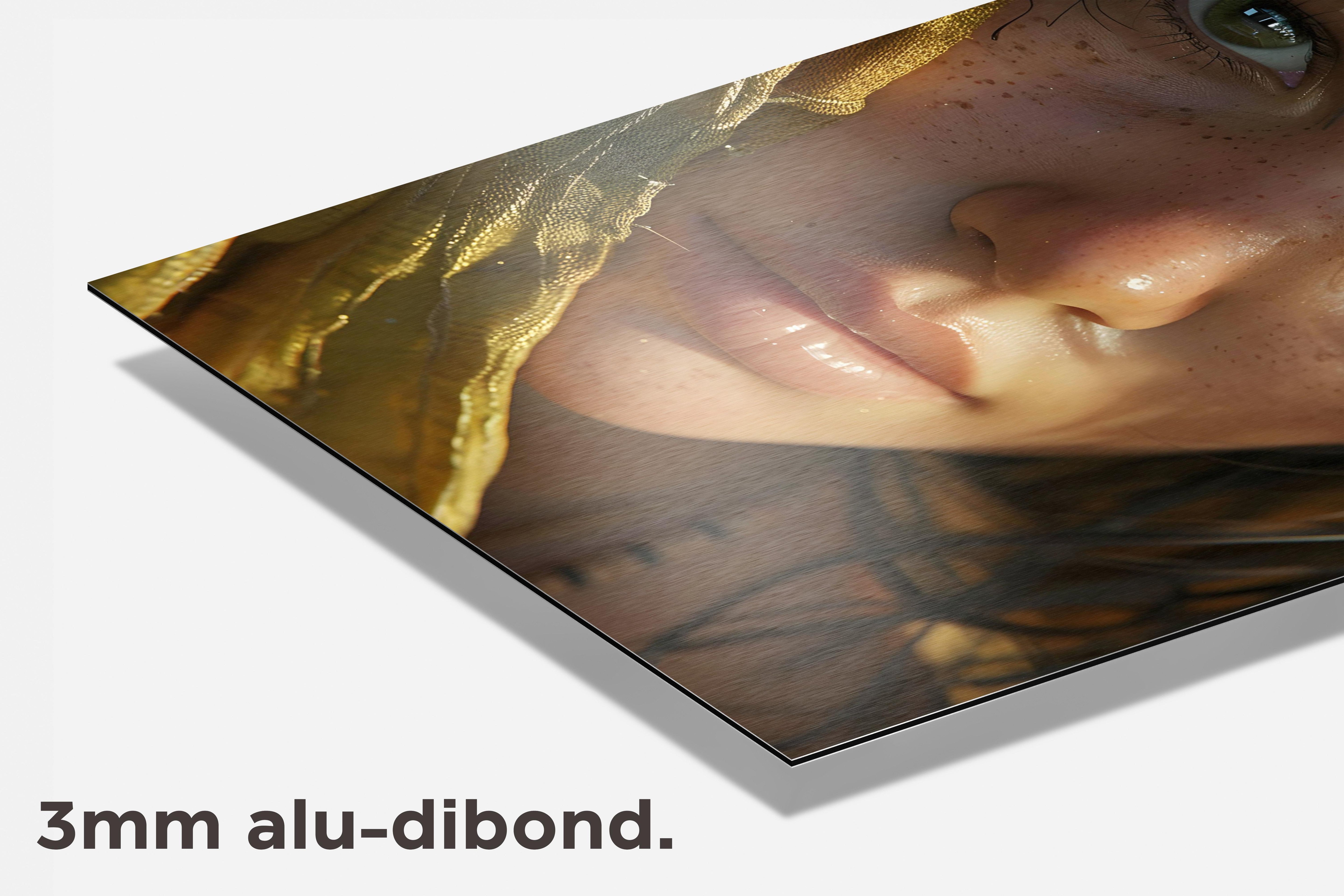 Vrouw Portret dibond detail