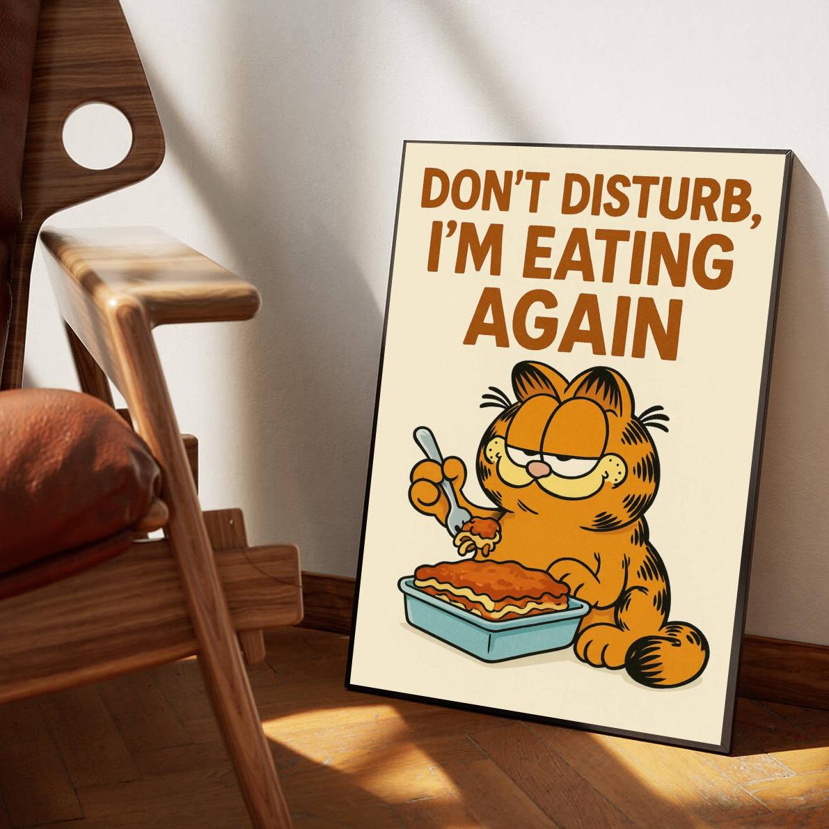 Garfield Don't Disturb Text poster sfeerbeeld 1