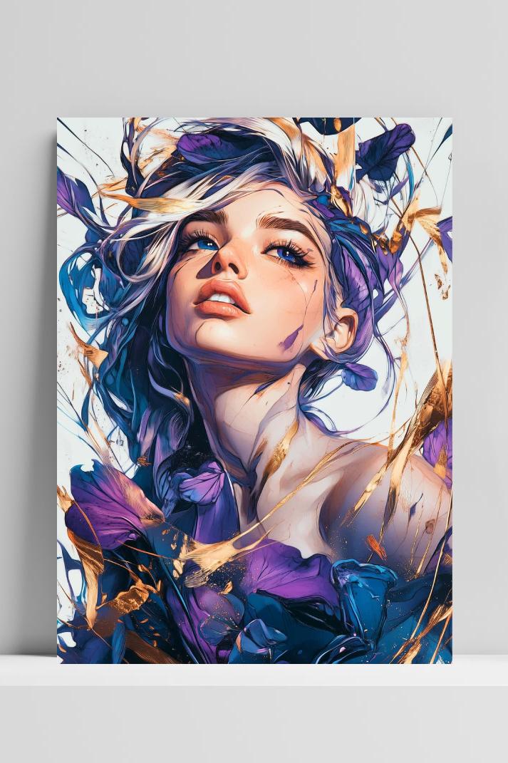 Woman Aesthetic op 3mm aluminium dibond