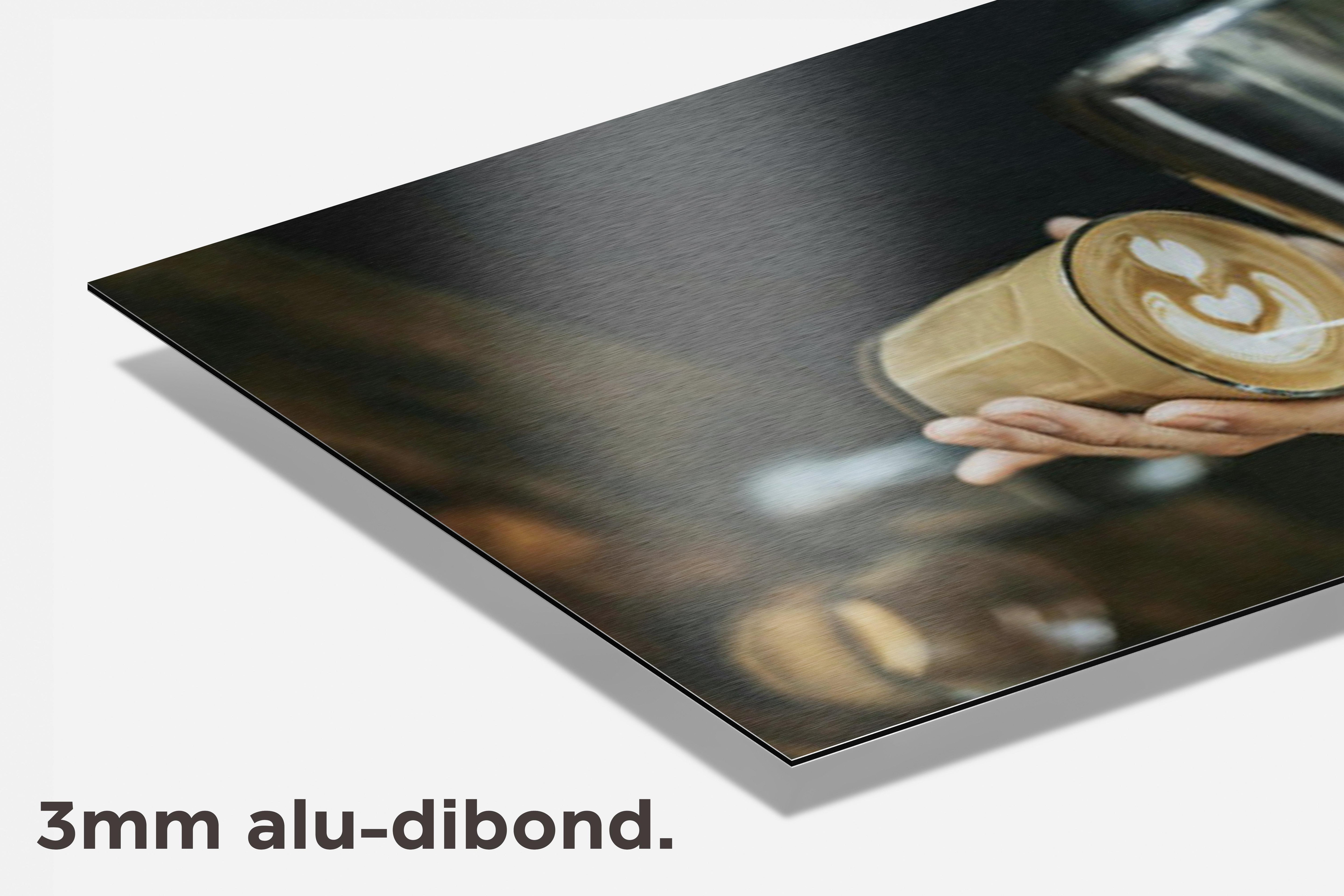 Koffie Poster dibond detail