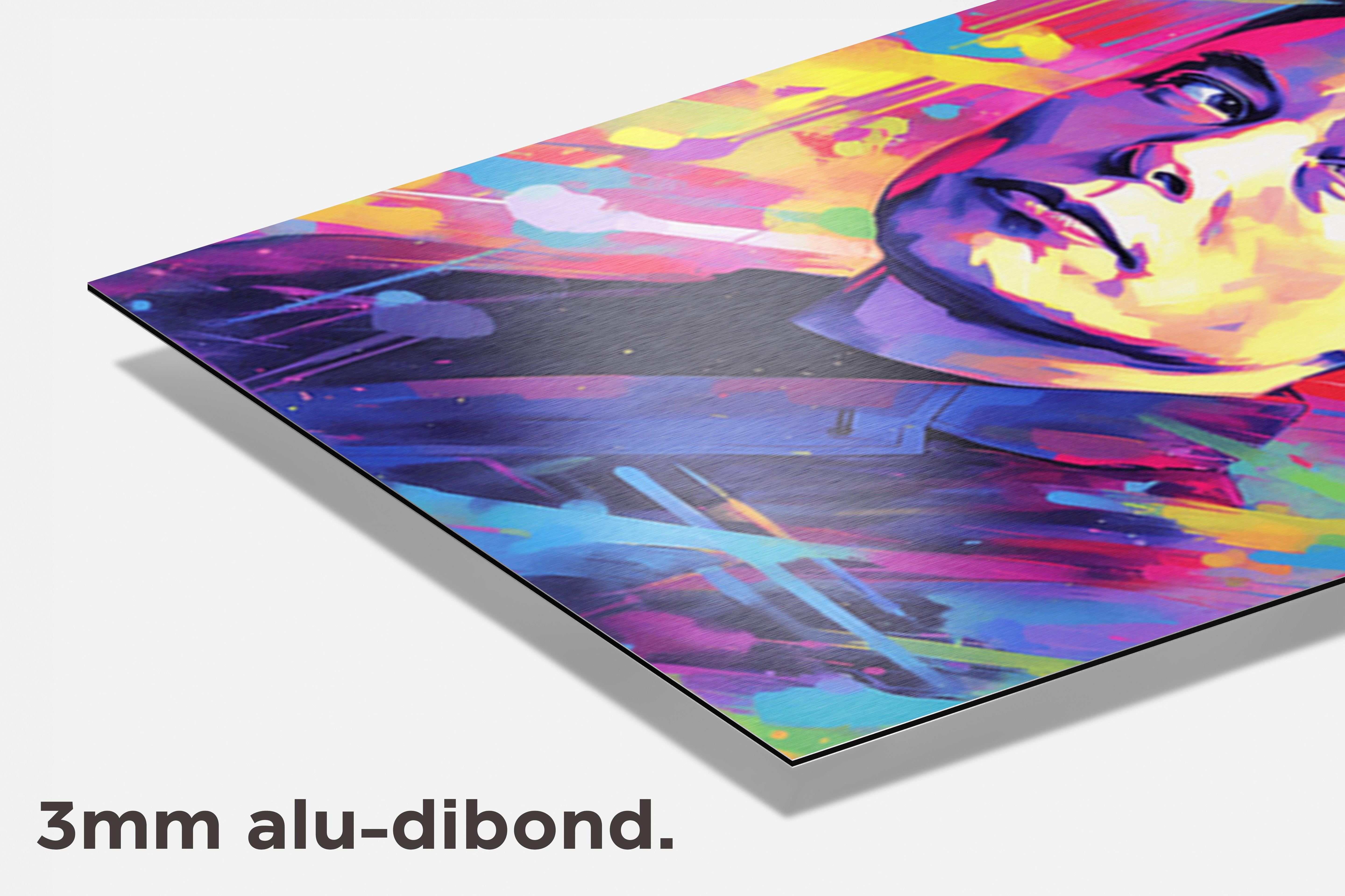 Elon Musk Poster dibond detail