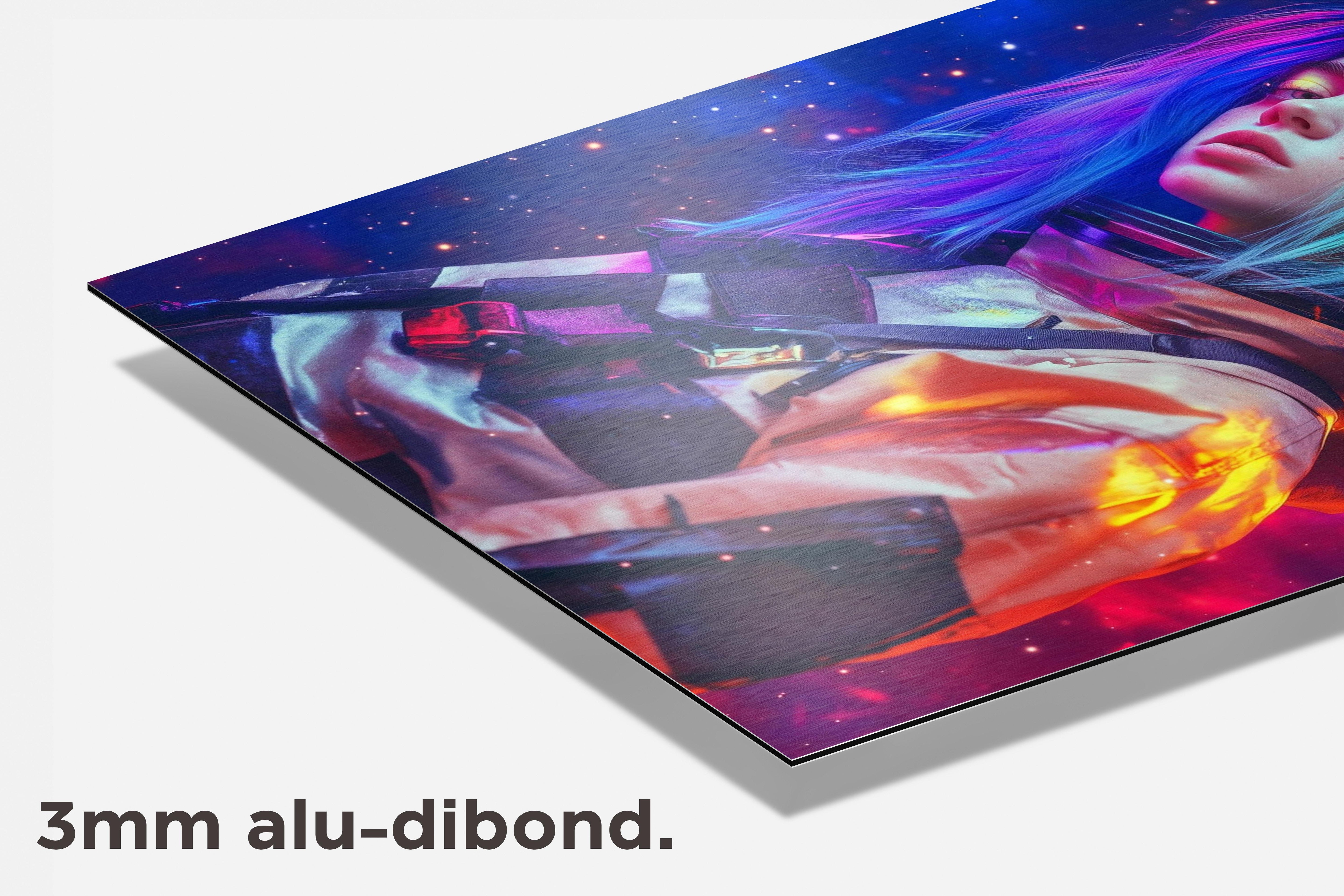 Billie Eilish Mode dibond detail