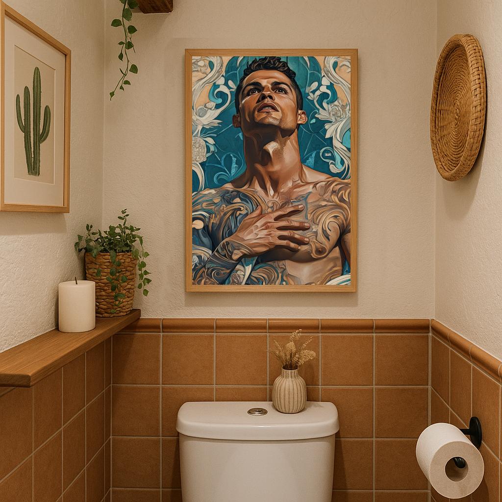 Cristiano Ronaldo Art Nouveau poster sfeerbeeld 3