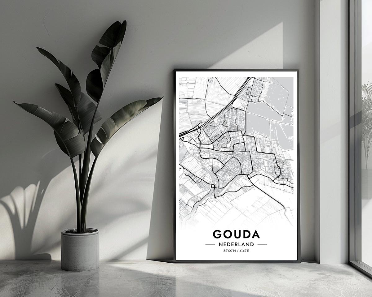 Gouda Wit poster van 25 Artstreet