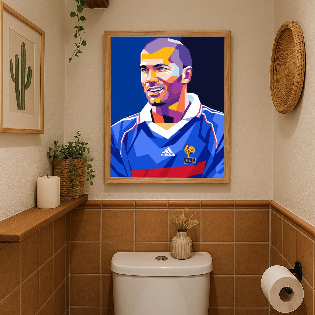 Zidane Blauw poster sfeerbeeld 3