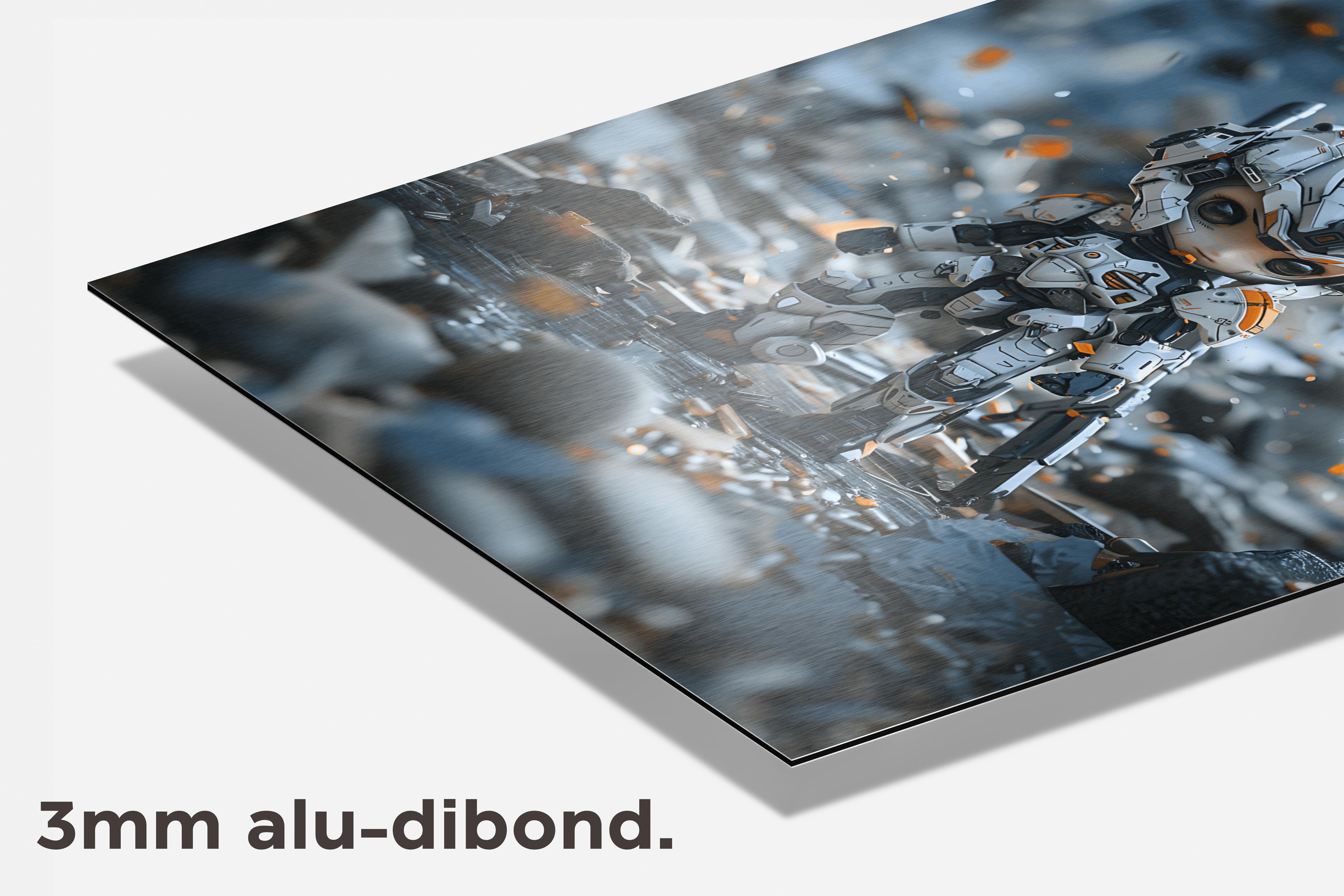 Schattige Mecha dibond detail
