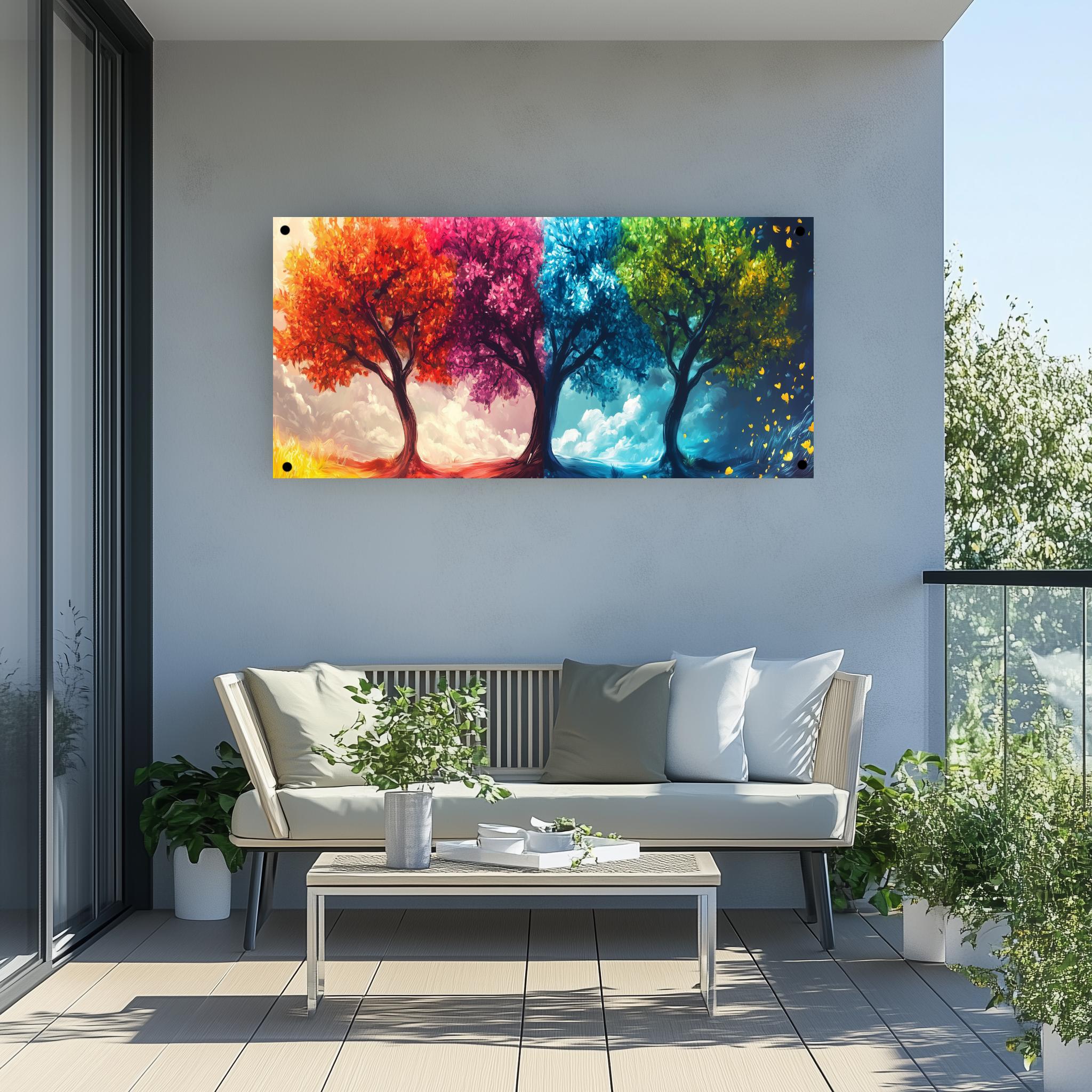 Tuinposter Vier Seizoenen sfeerbeeld 3