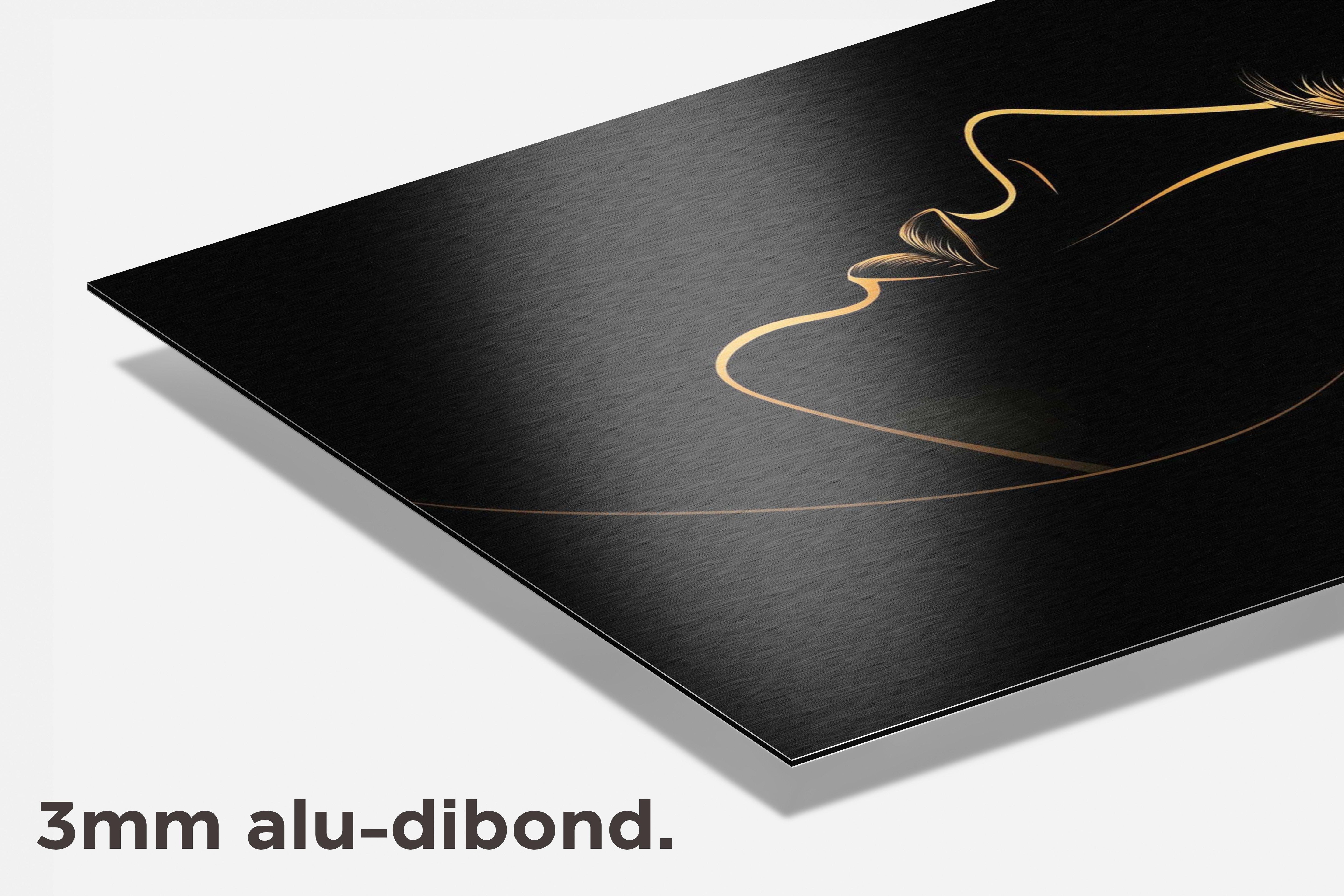 Vrouw Minimalistisch dibond detail