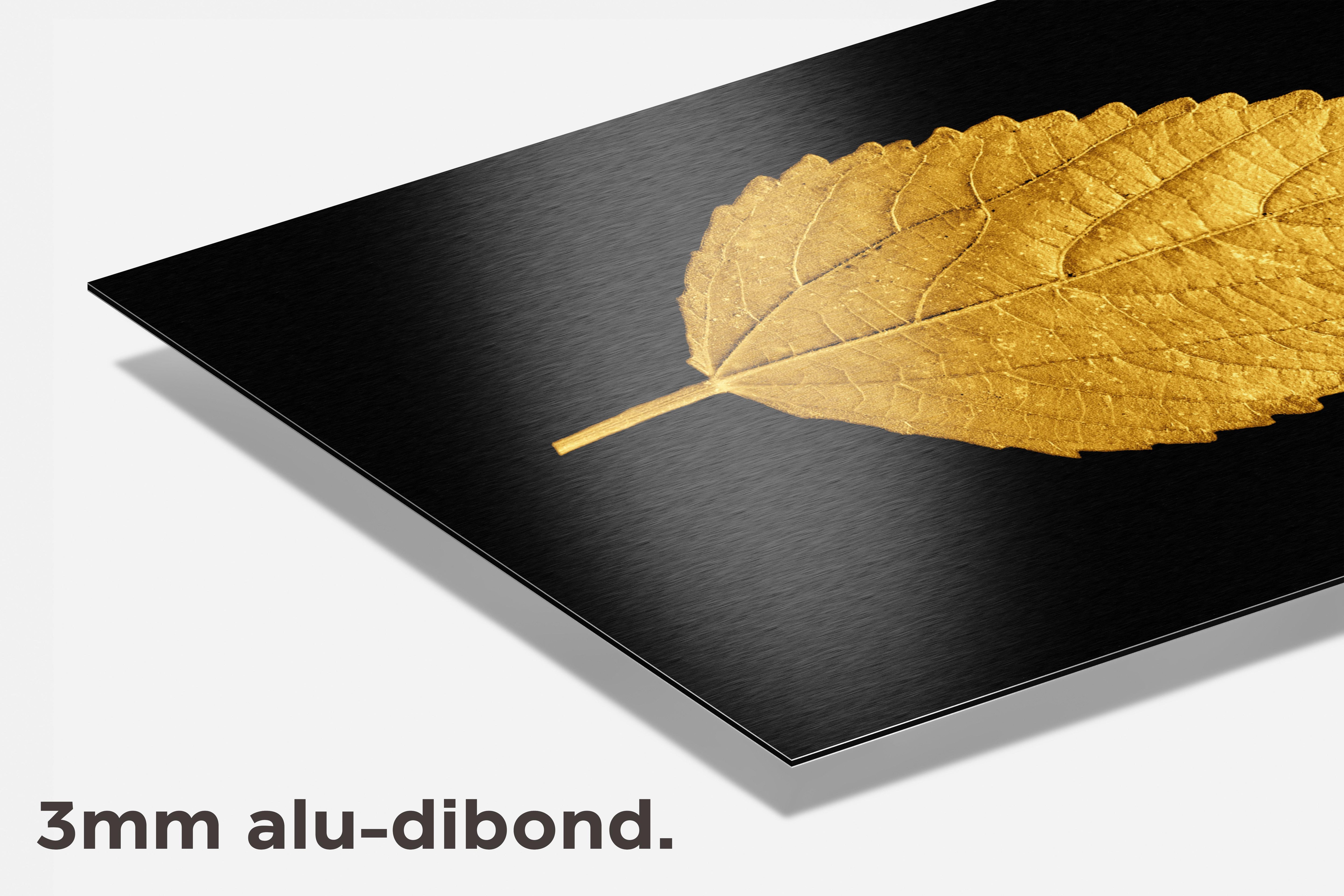 Gouden Blad dibond detail