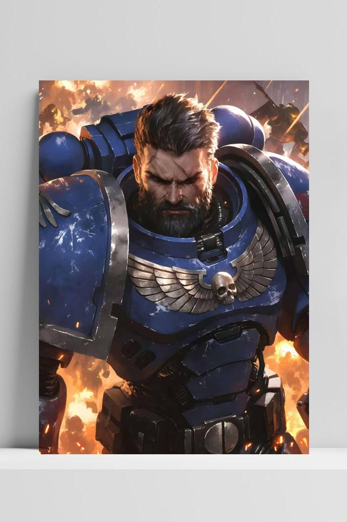Warhammer 40k op 3mm aluminium dibond