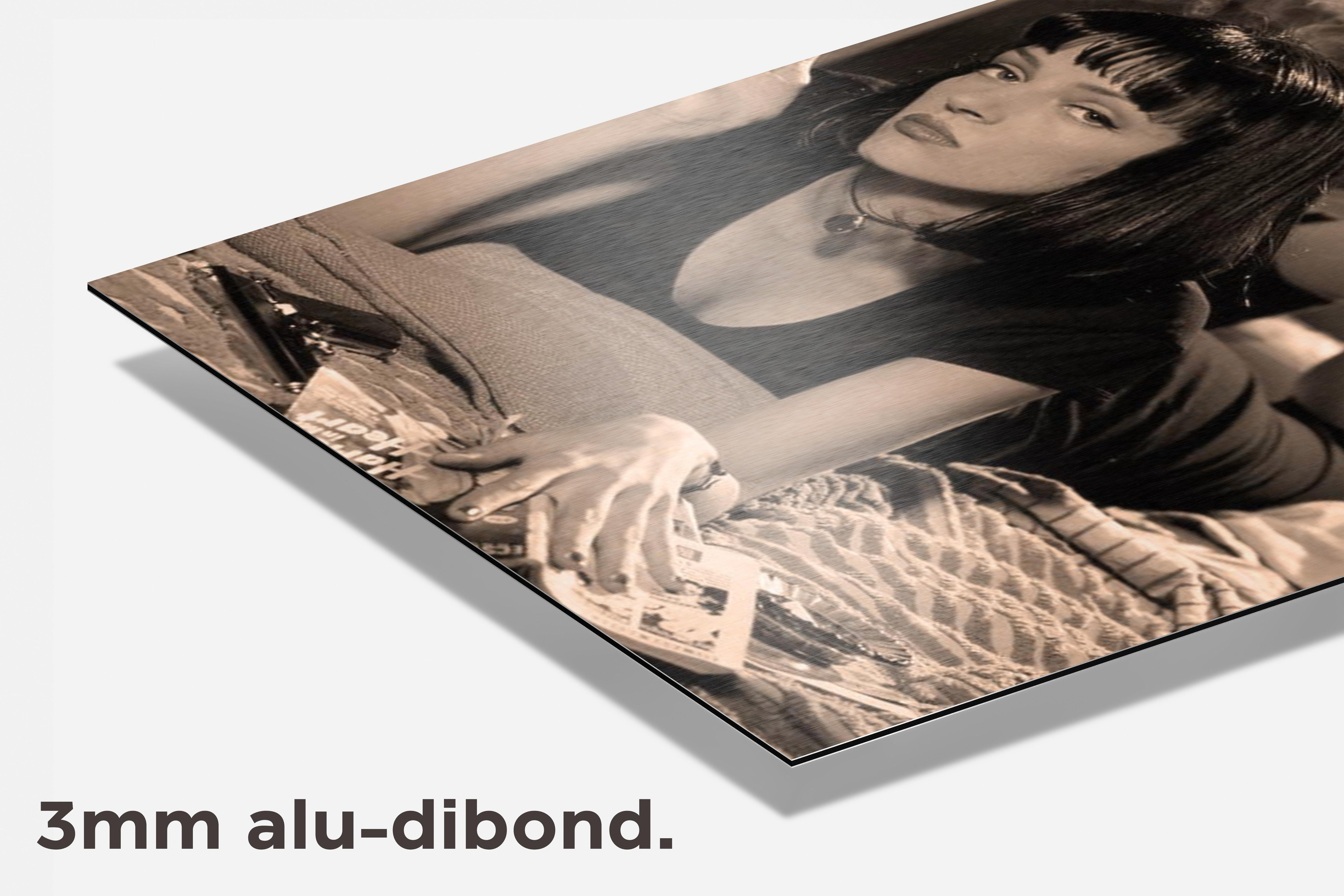 Uma Thurman Pulp Fiction dibond detail