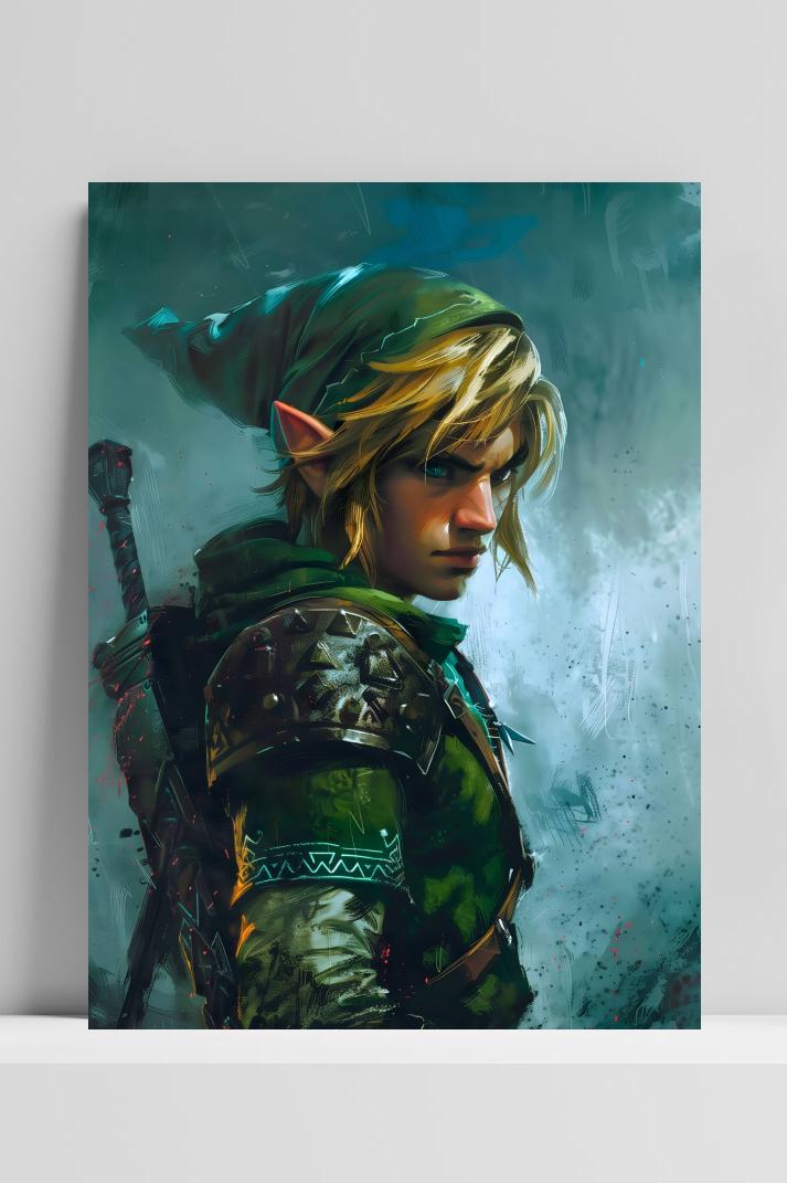 Link The Legend of Zelda op 3mm aluminium dibond