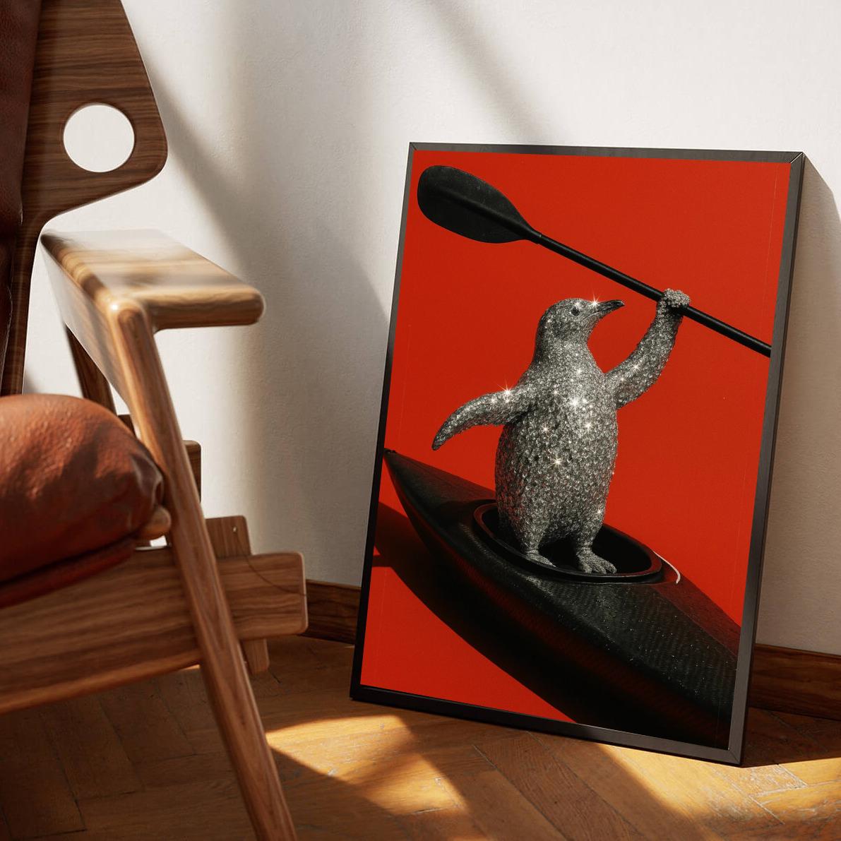 Penguin Diamond Kayak poster sfeerbeeld 3