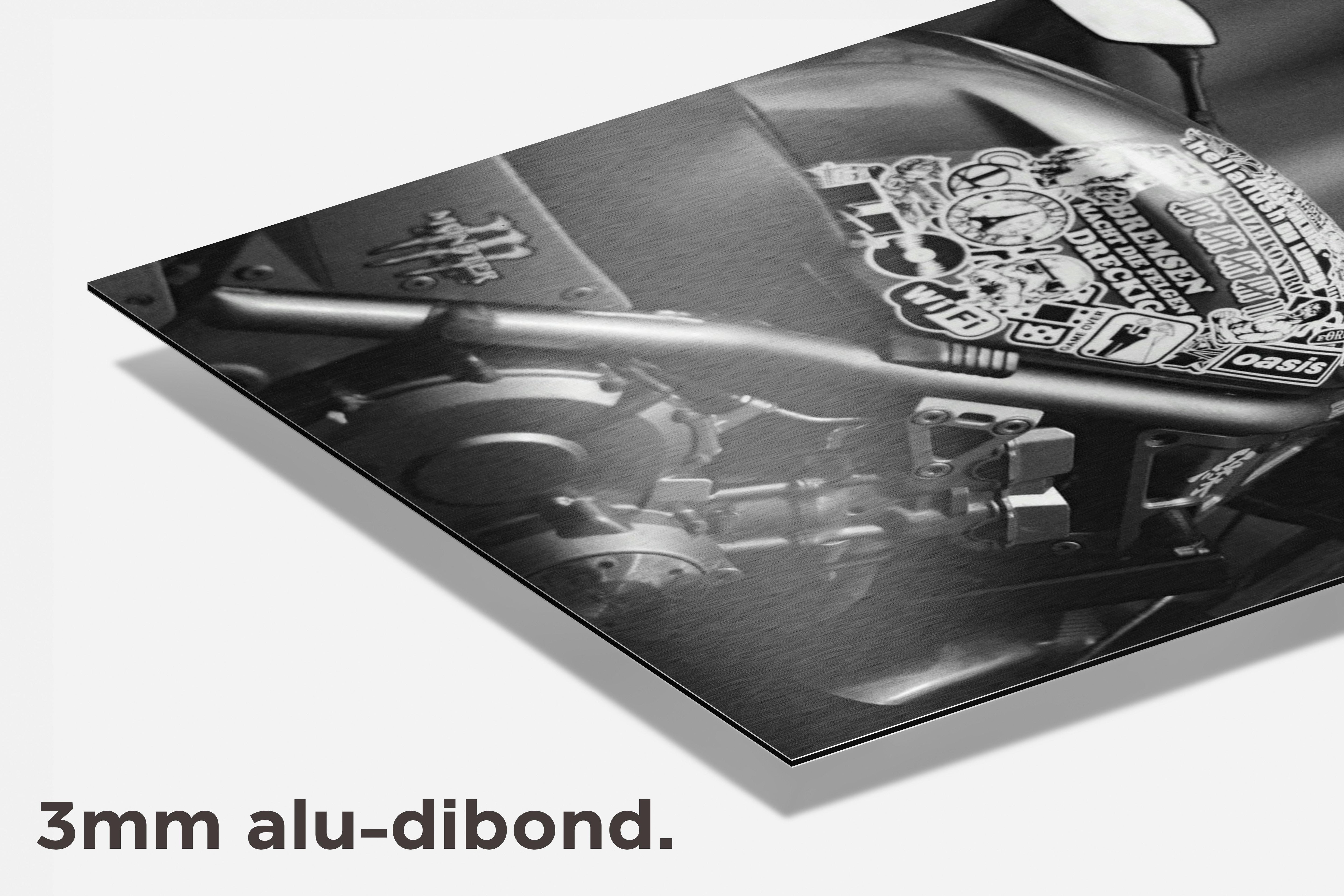 Amerikaanse motor dibond detail