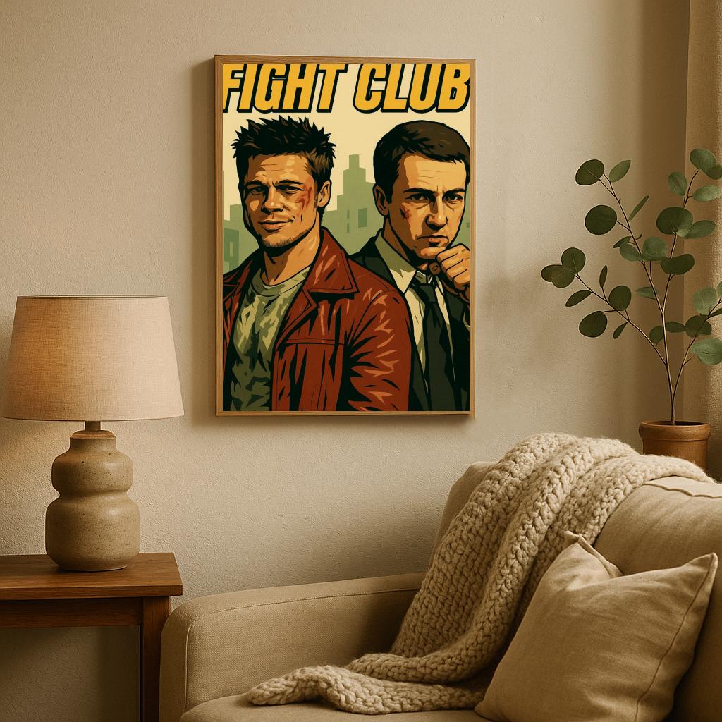 Fight Club Art Text poster sfeerbeeld 2