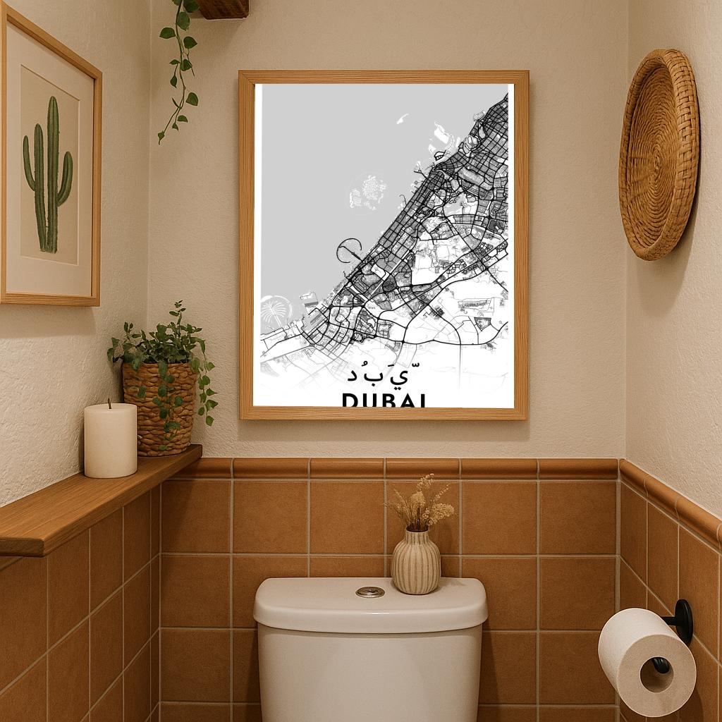 Dubai UAE White poster sfeerbeeld 3