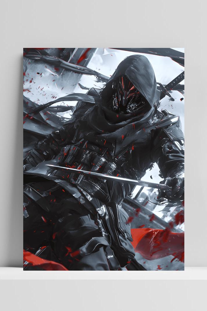 Rogue Assasin op 3mm aluminium dibond