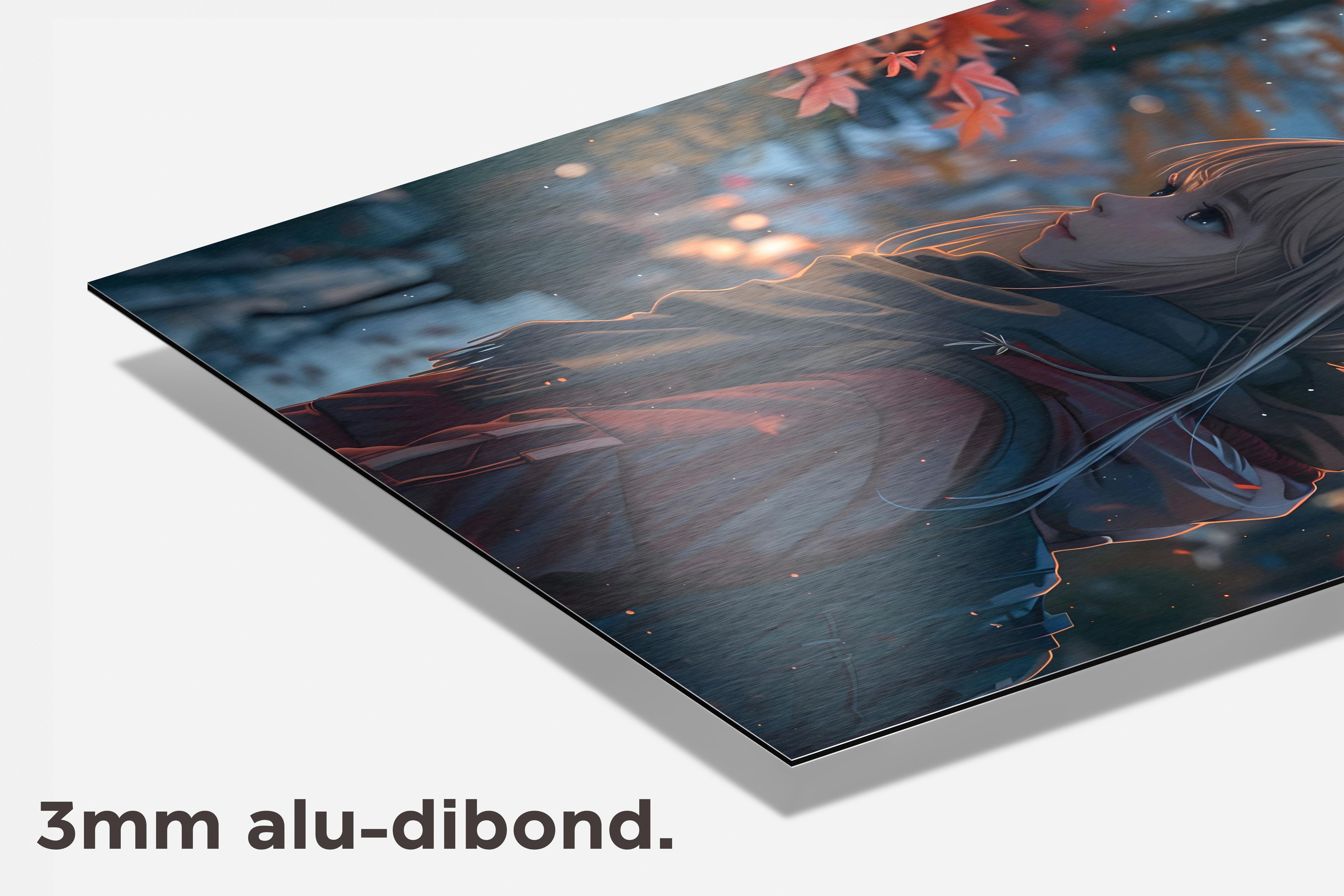 Anime Herfst dibond detail