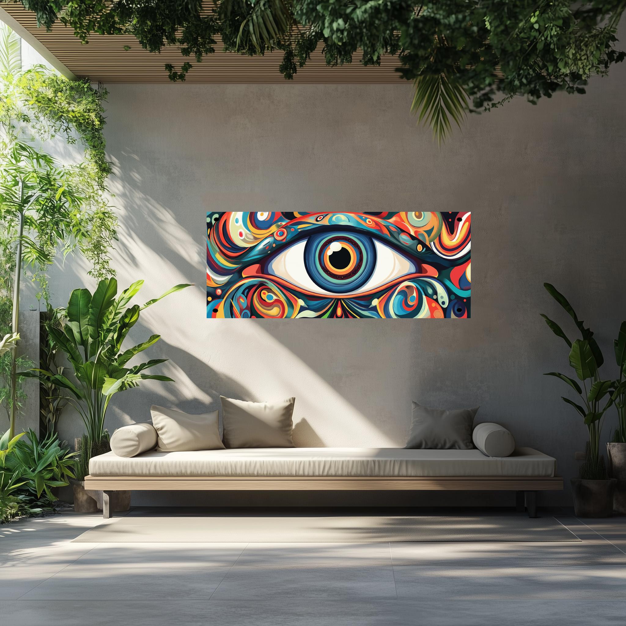 Tuinposter Oog sfeerbeeld 4
