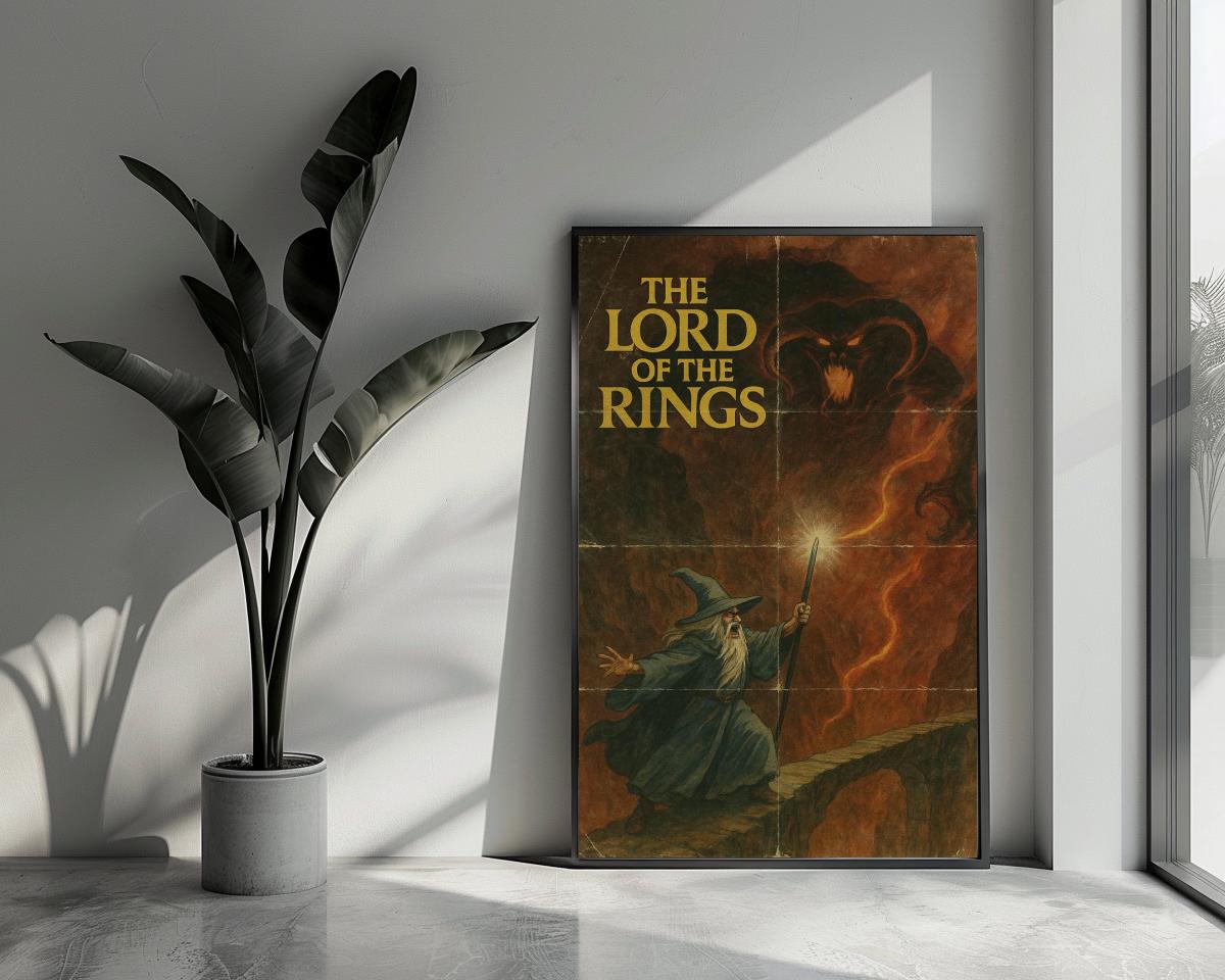 The Lord Of The Rings Art Text poster van 25 Artstreet
