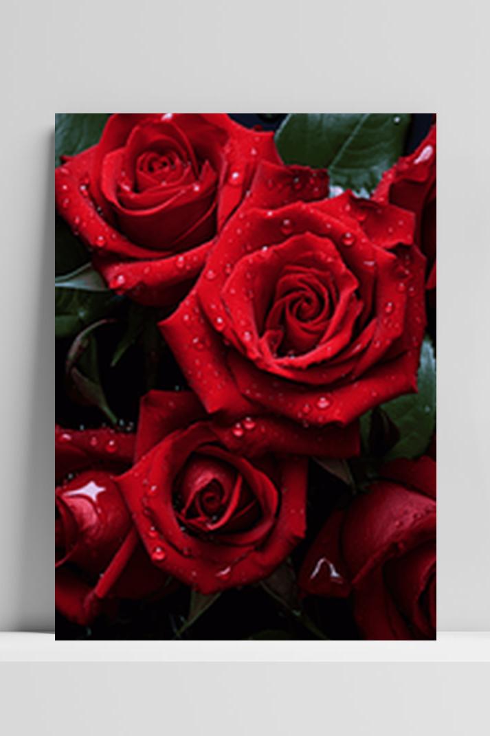 Rozenstruik op 3mm aluminium dibond
