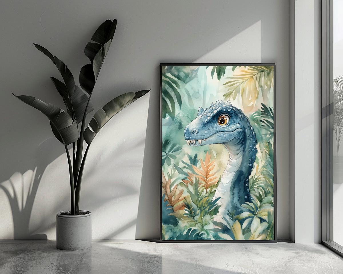 Dinosaur Aquarel poster van 25 Artstreet