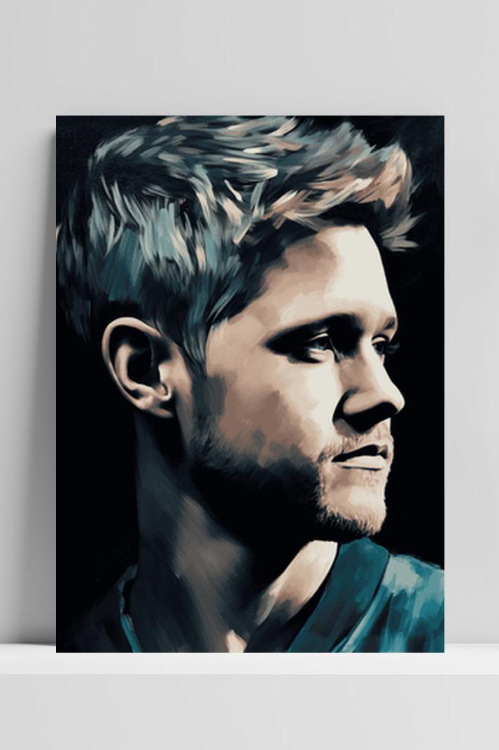 Niall Horan op 3mm aluminium dibond
