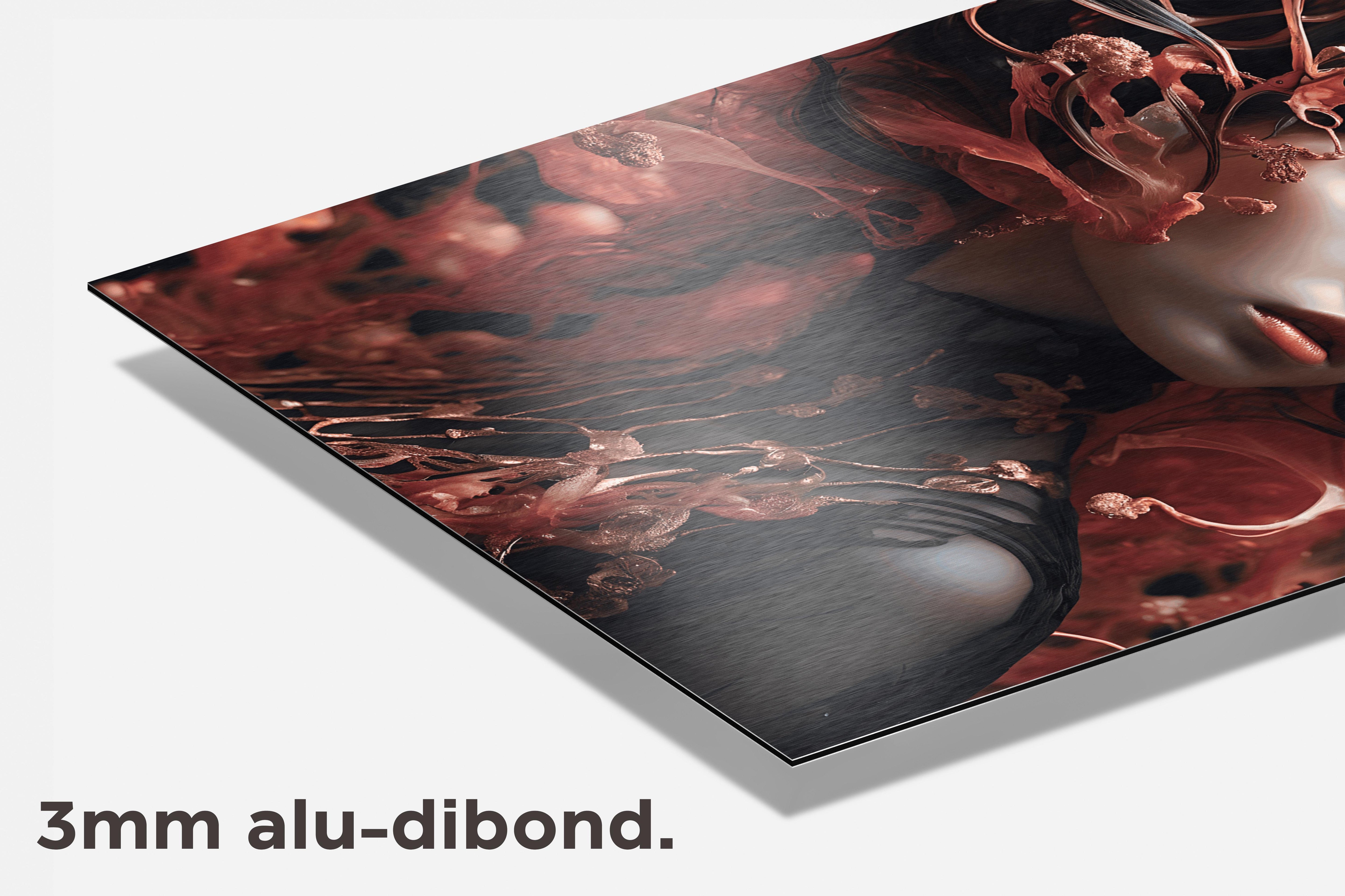Meisje met Kwal dibond detail