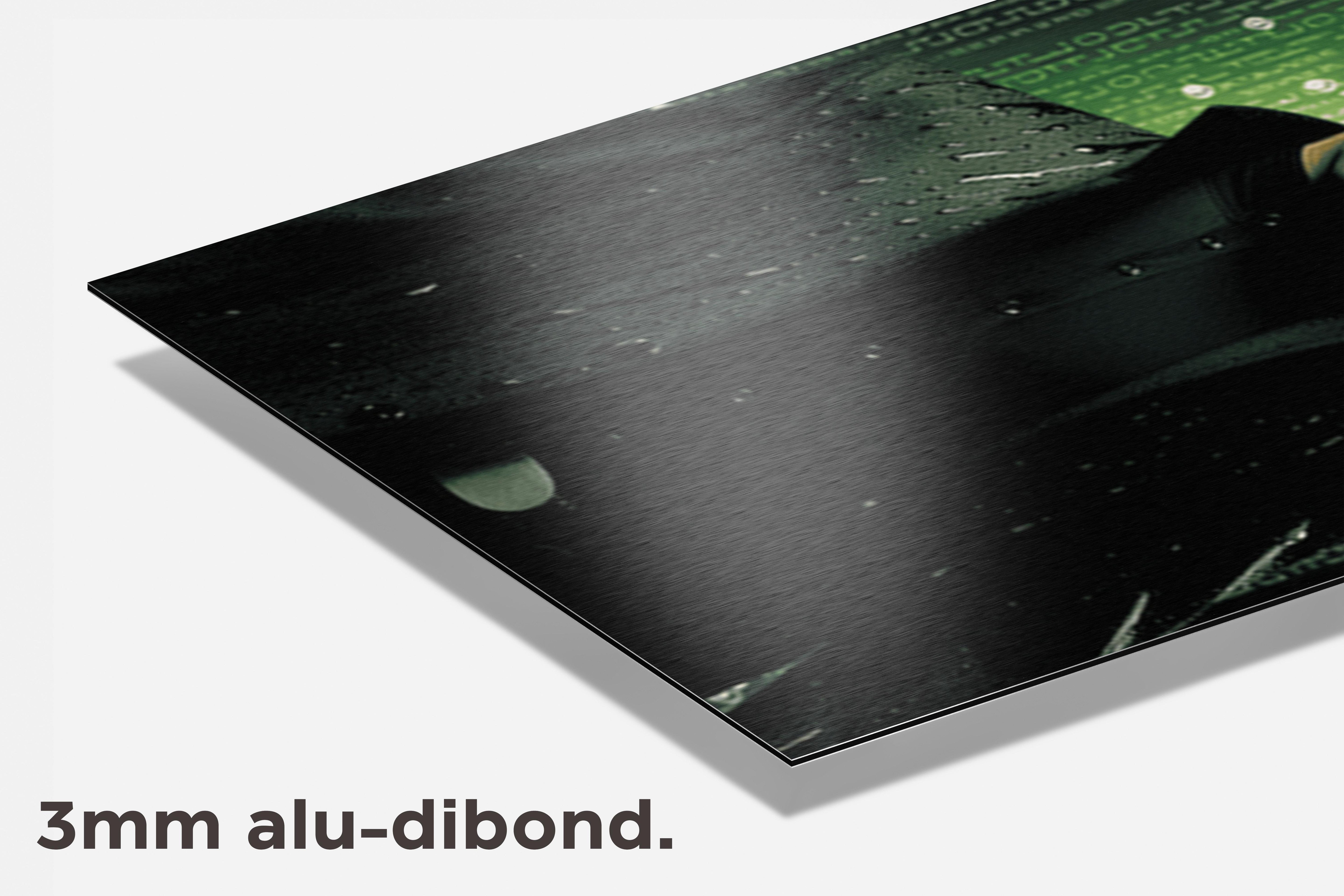 Neo Matrix poster dibond detail