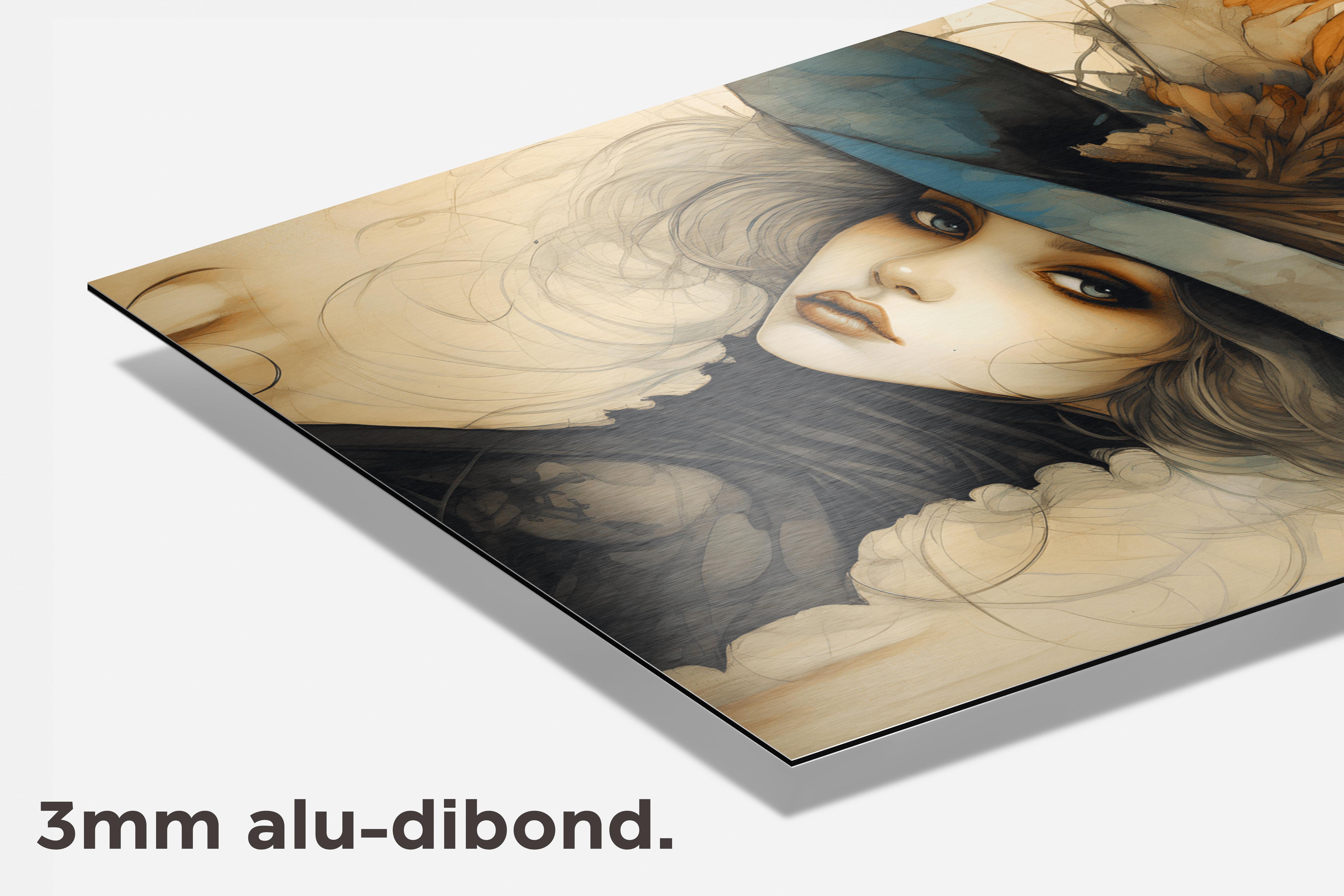 Verenhoed Vrouw dibond detail