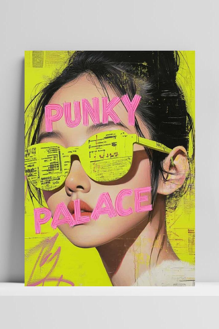 Punky Palace op 3mm aluminium dibond