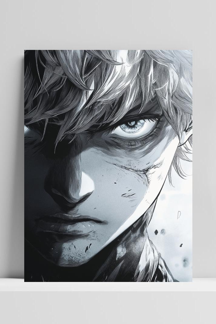 Affiche Boy Anime Eyes Expressive de 25 Artstreet