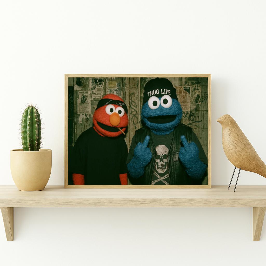 Elmo Cookie Monster poster sfeerbeeld 3