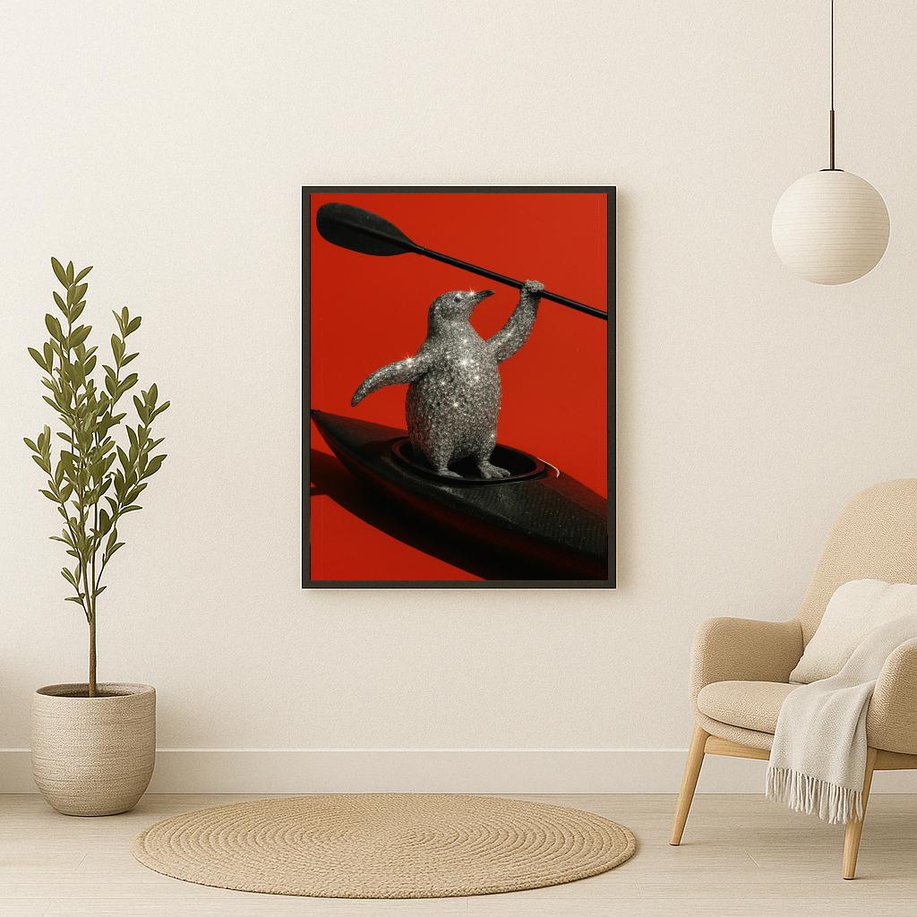 Penguin Diamond Kayak poster sfeerbeeld 2
