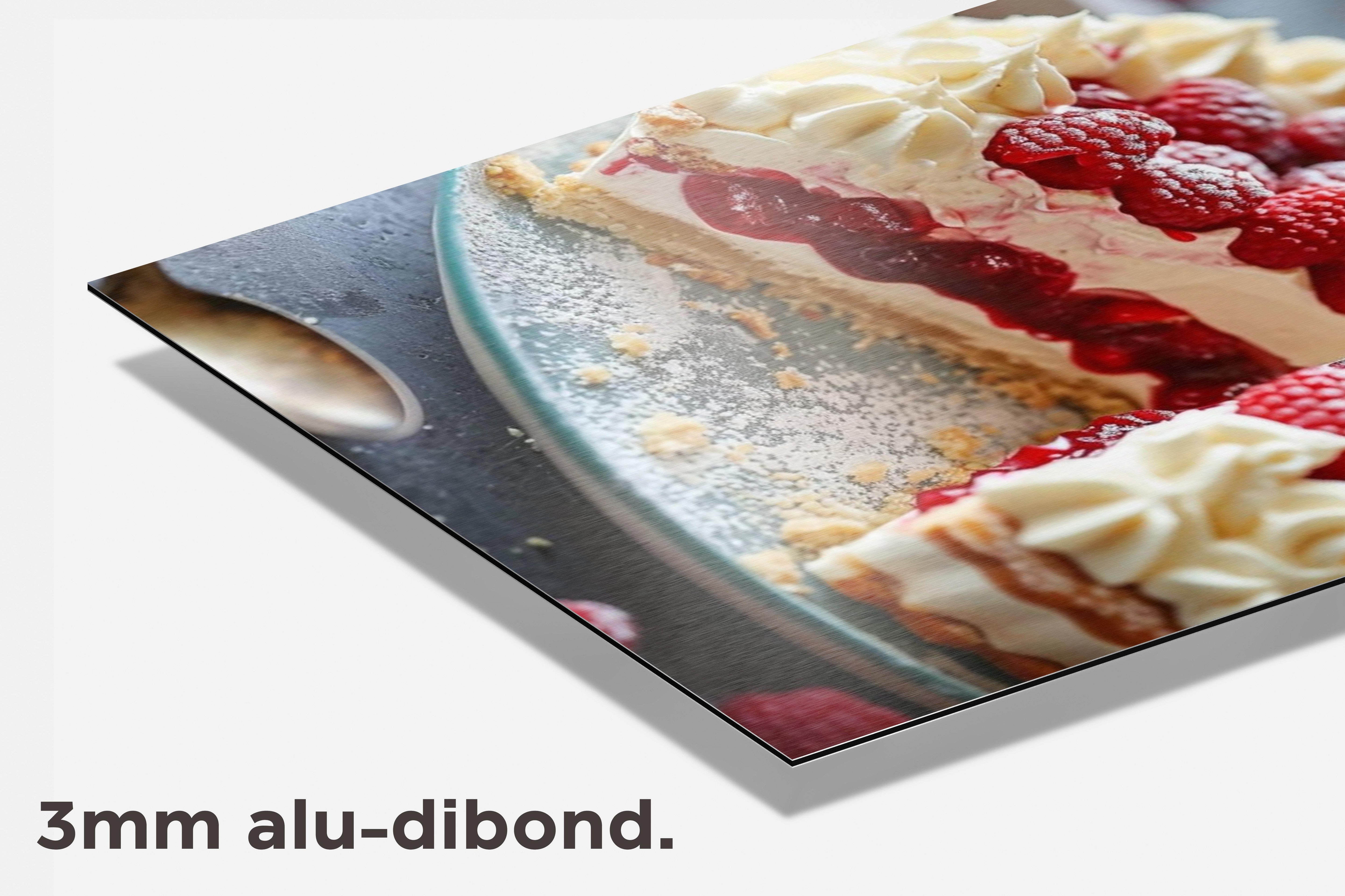 Frambozen Taart dibond detail