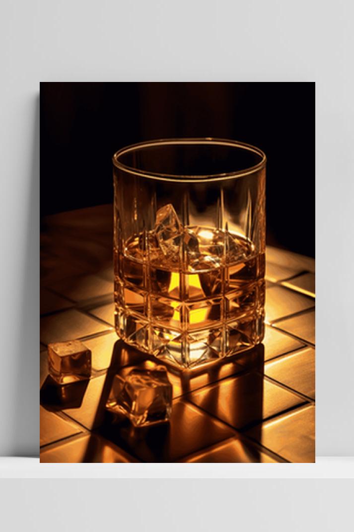 Whiskey Bar op 3mm aluminium dibond