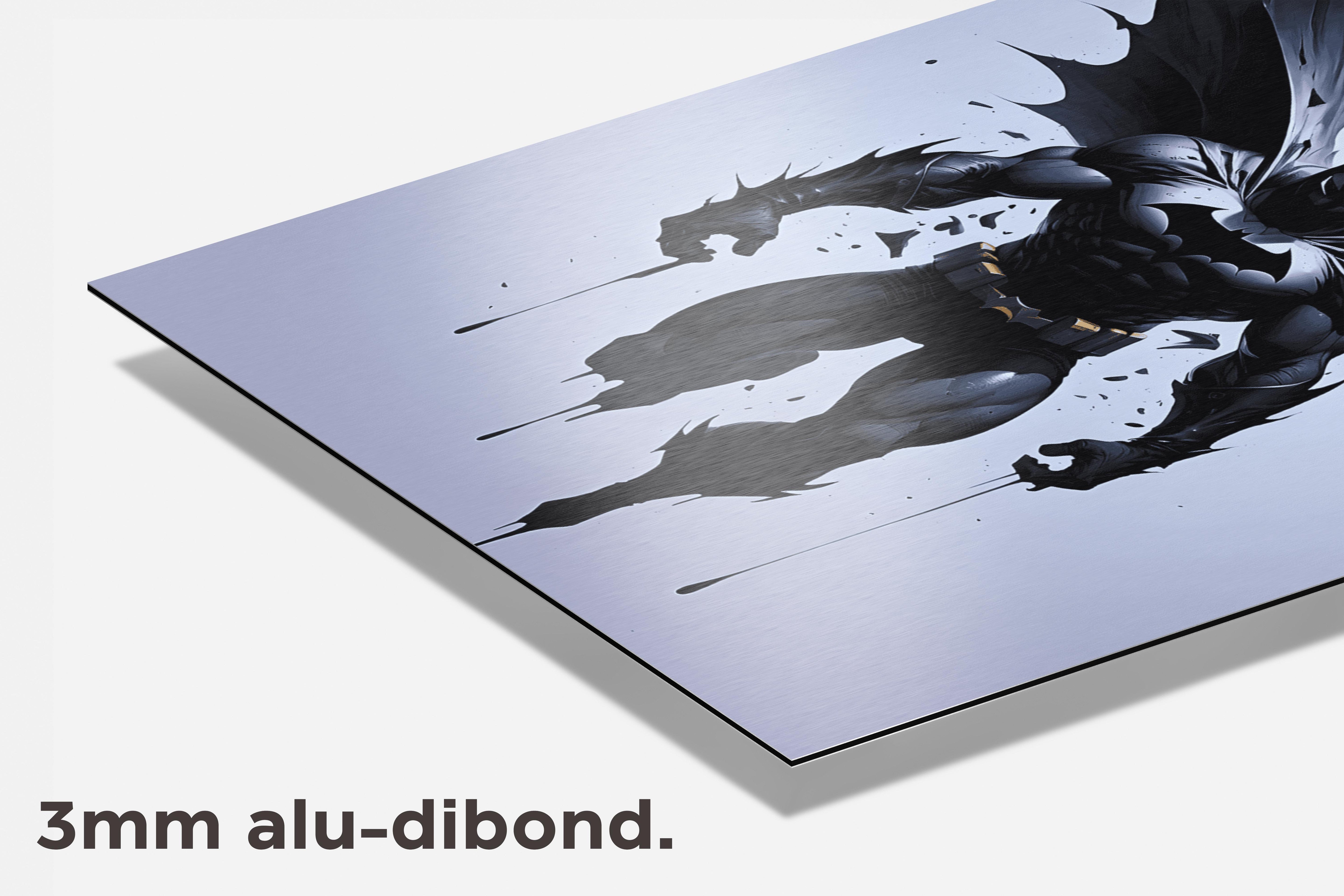 Batman Vleugels Abstract dibond detail