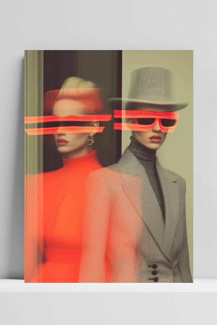 Vervaagde Mode op 3mm aluminium dibond