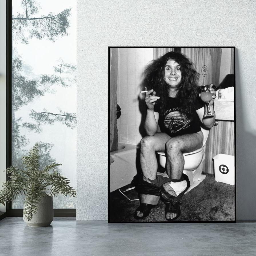 Ozzy Osbourne B&W poster sfeerbeeld 1