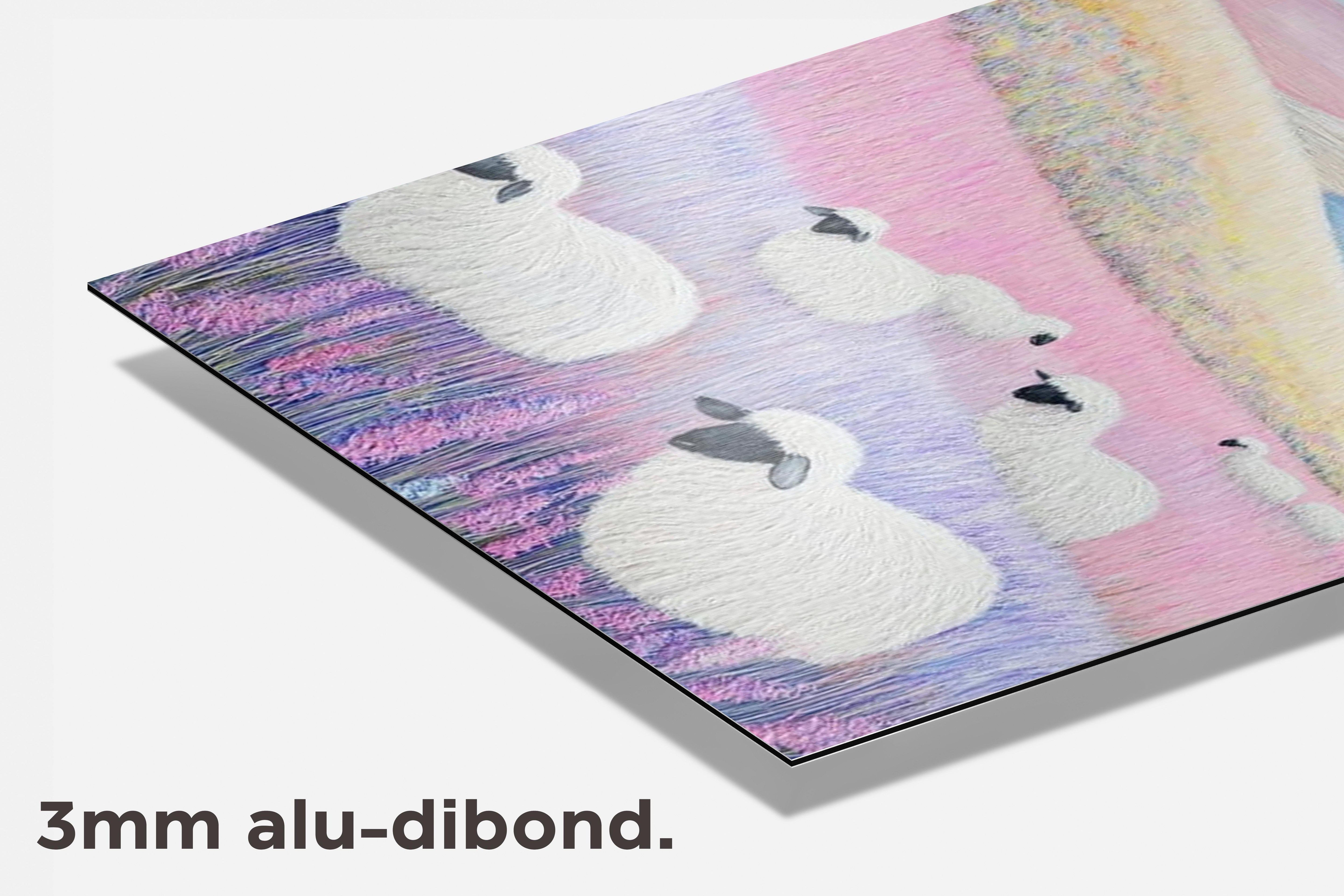 Schapen Veld dibond detail