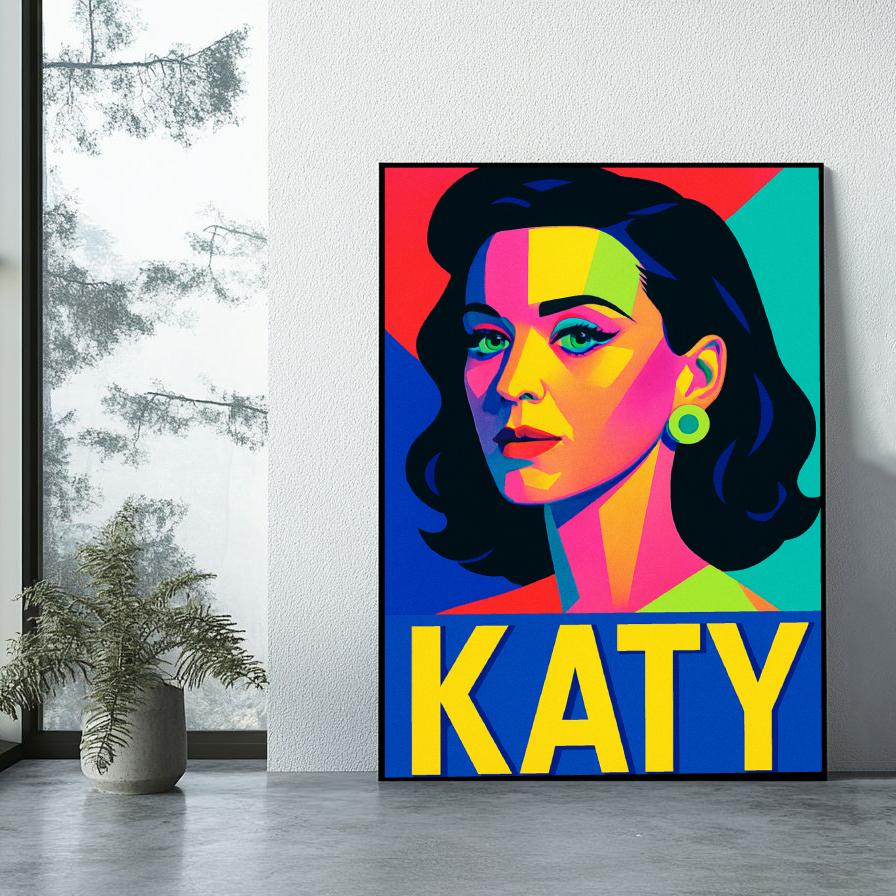 Katy Perry Pop Art poster sfeerbeeld 1