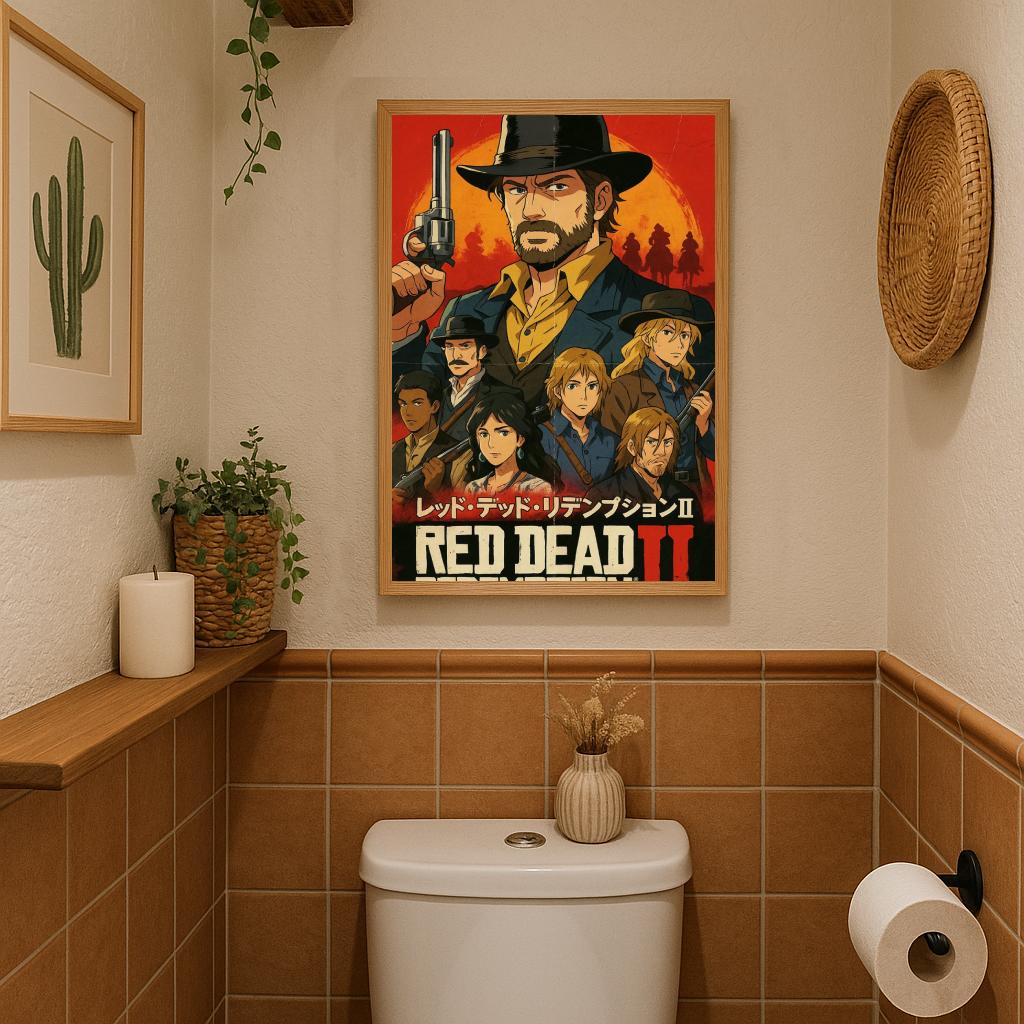 Red Dead Redemption 2 Cartoon poster sfeerbeeld 3