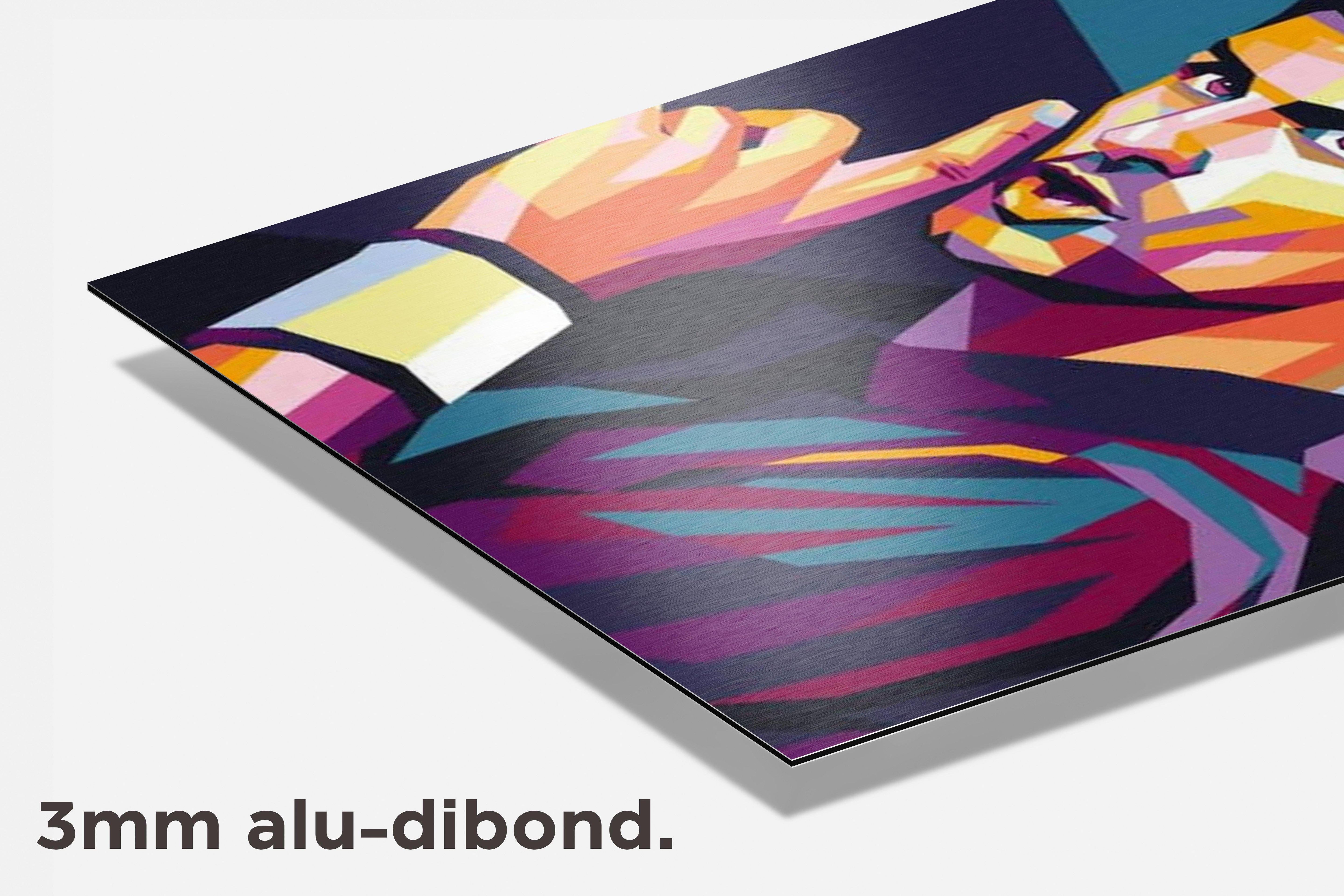 Novak Djokovic dibond detail