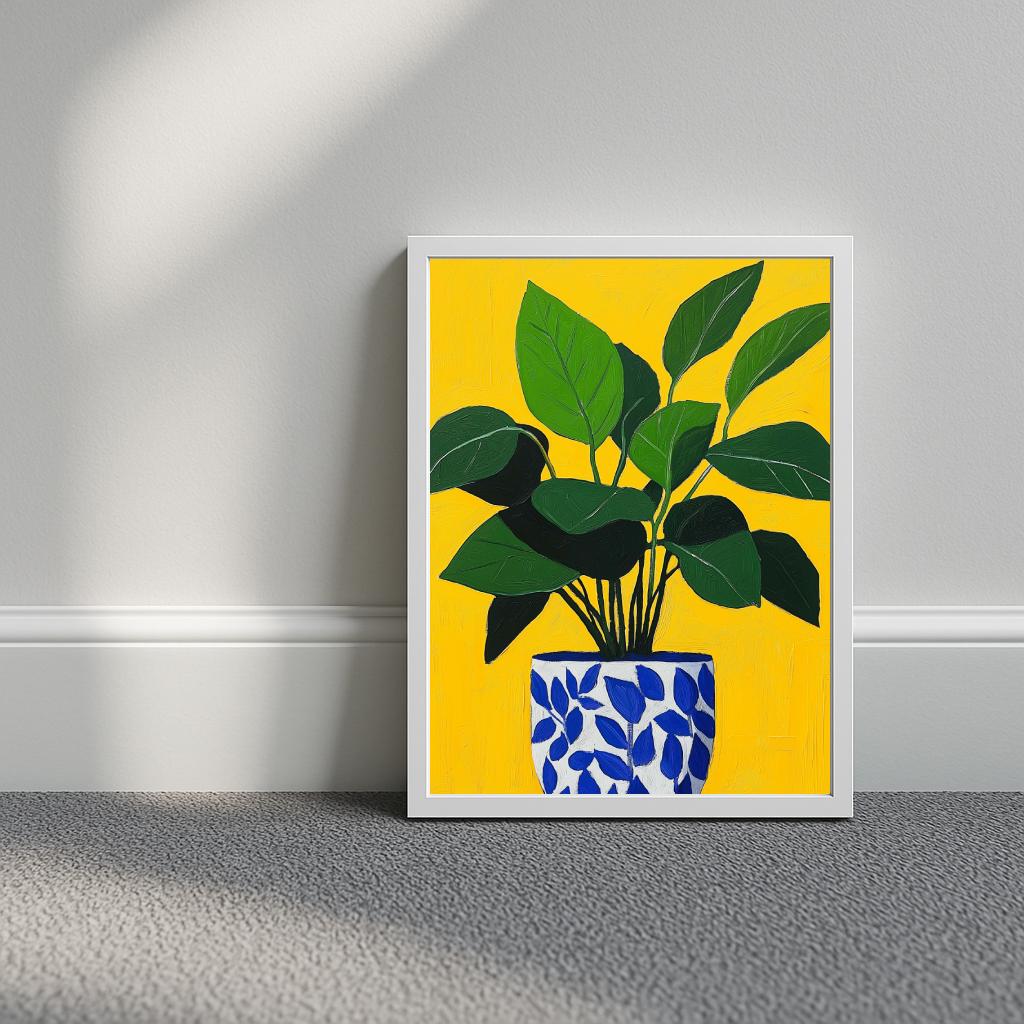 Plant Pot Aquarel poster sfeerbeeld 3