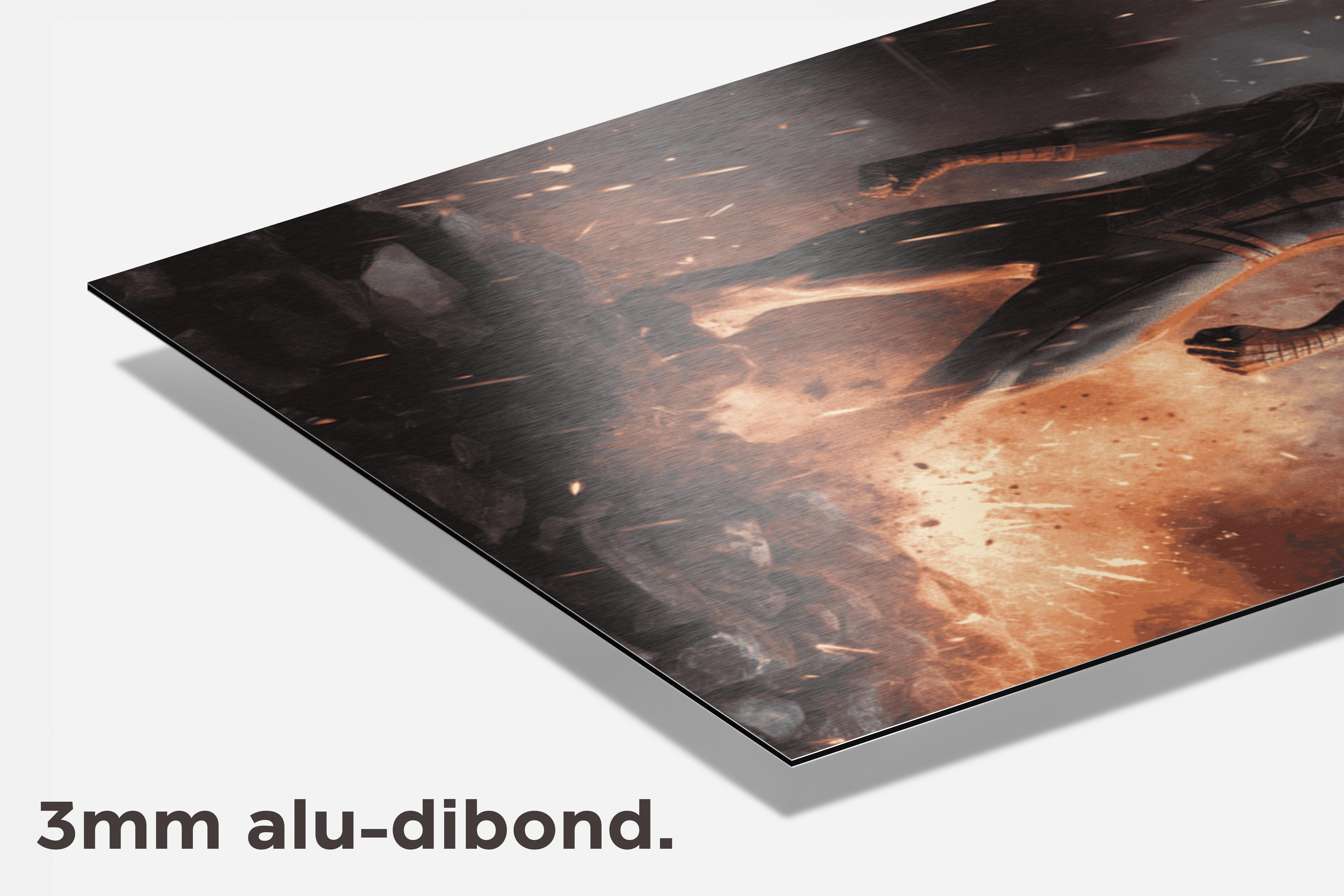 Spiderman Poster dibond detail