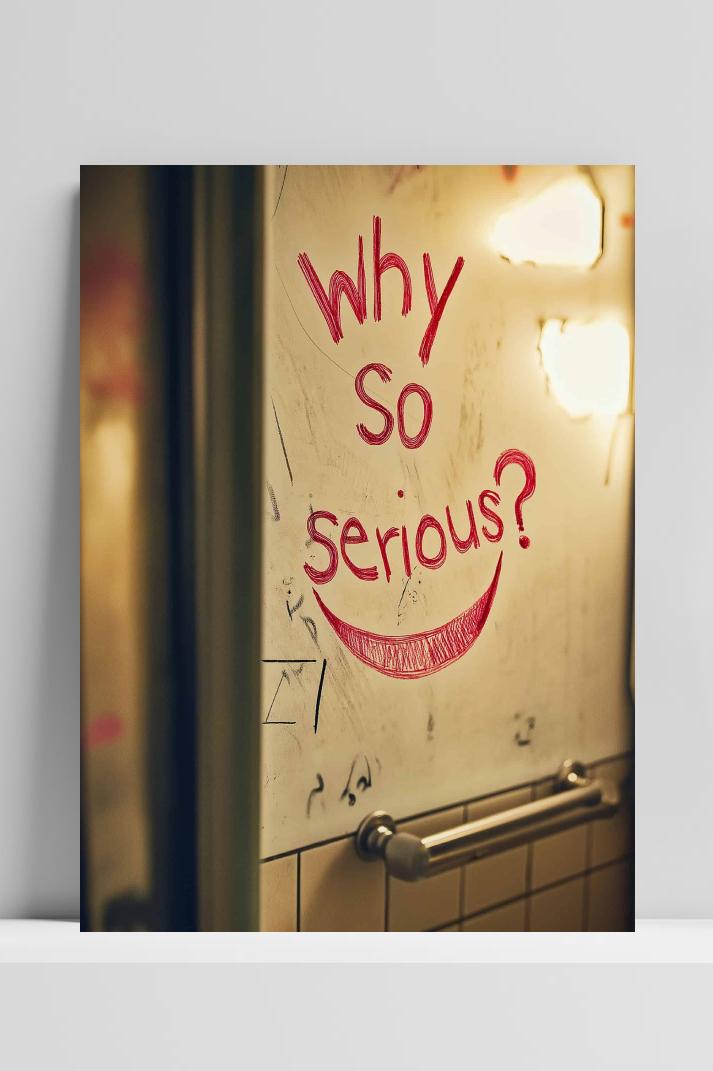 Why So Serious op 3mm aluminium dibond
